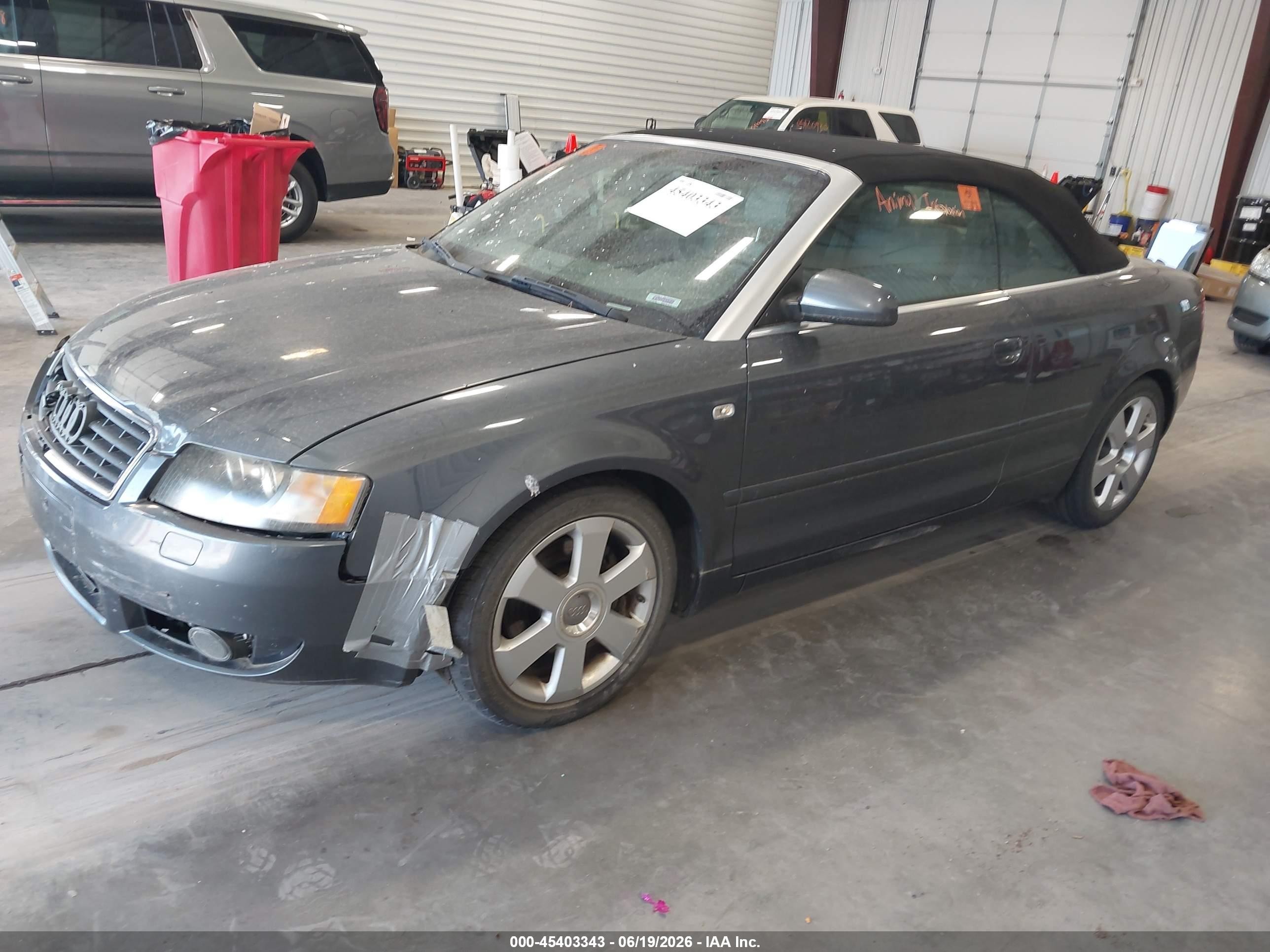 2006 Audi A4 3.0 Gray vin: WAUDT48H86K010456