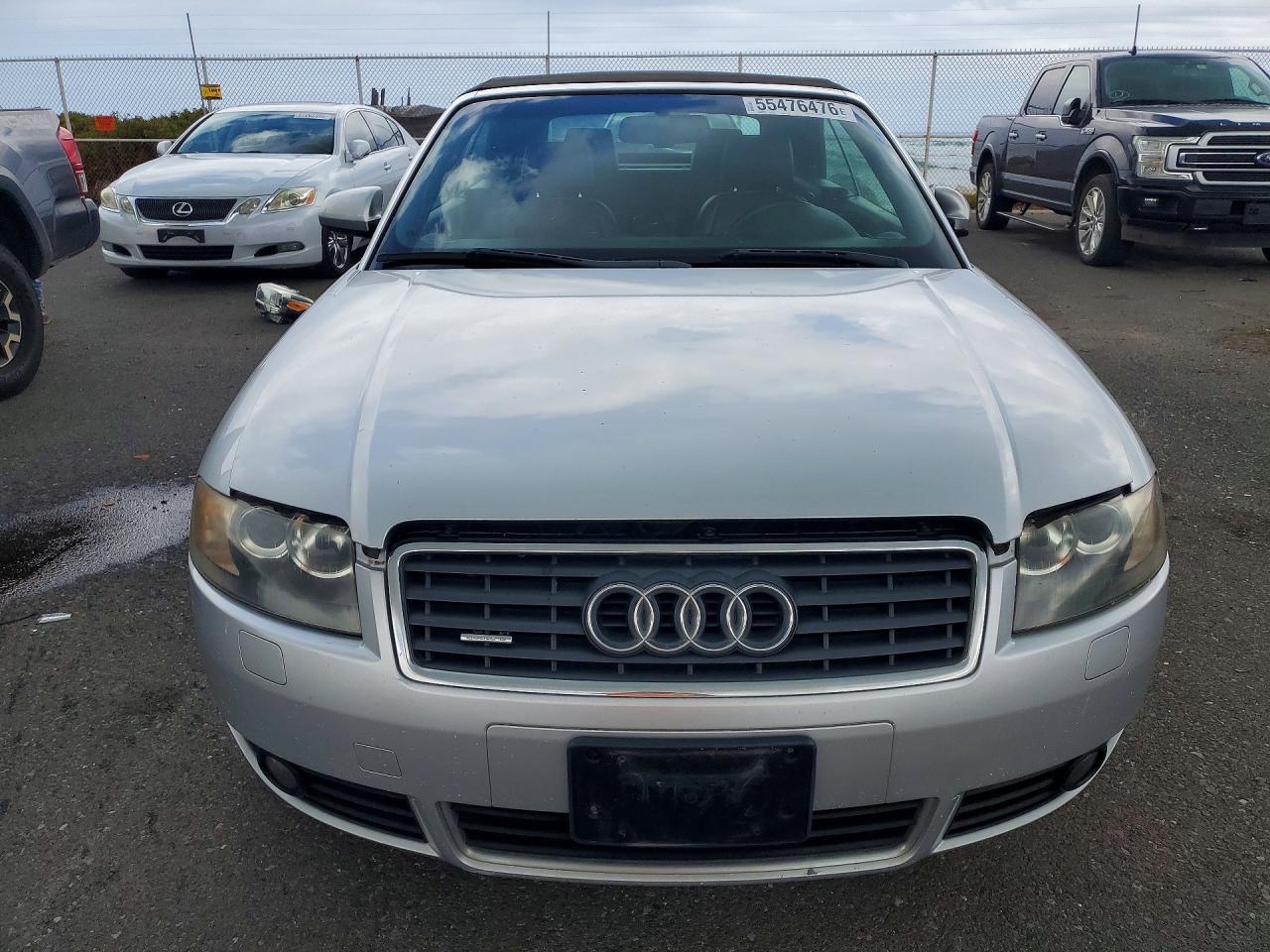 2004 Audi A4 Quattro Silver vin: WAUDT48H94K024914