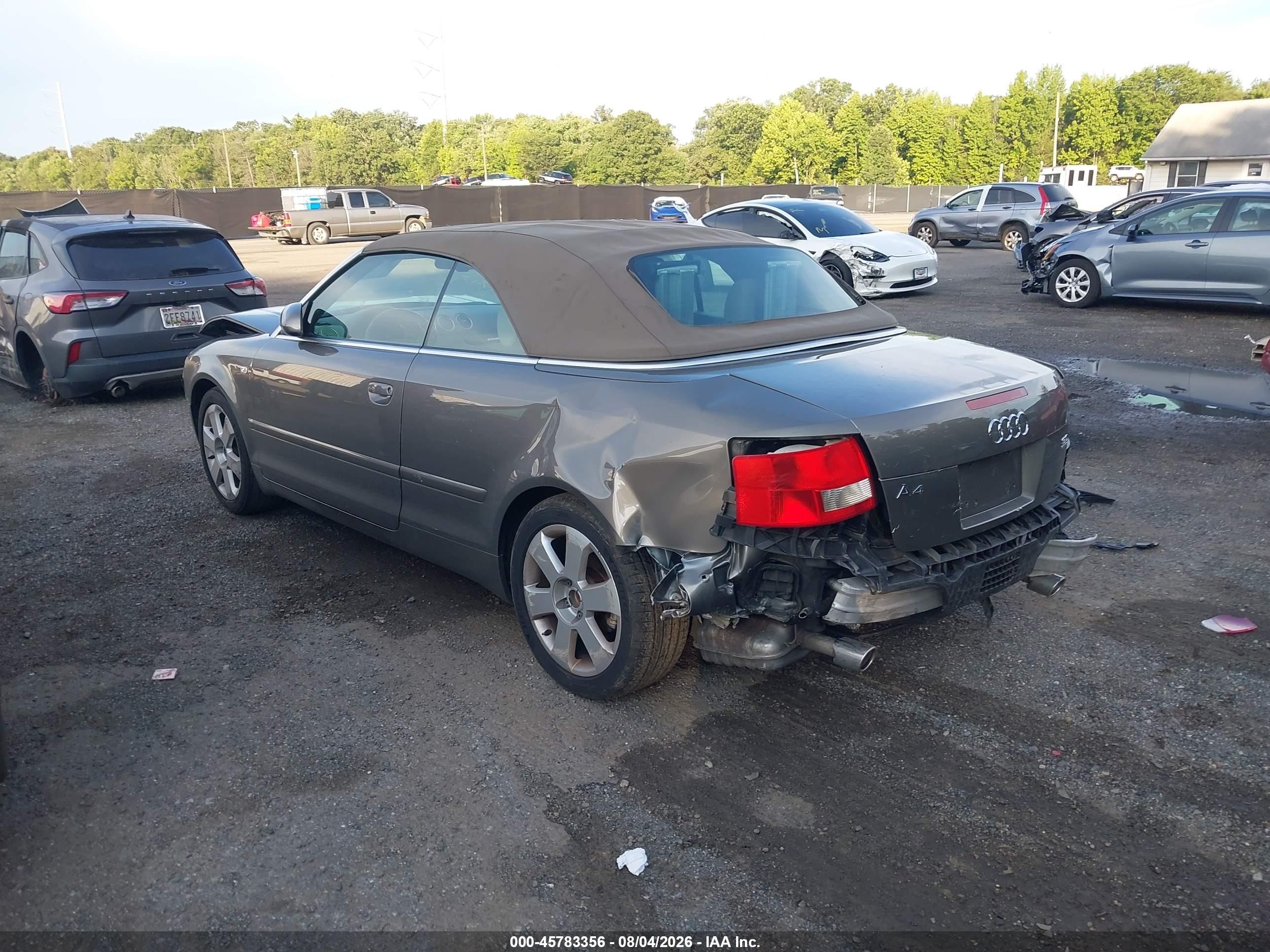 2005 Audi A4 3.0 Gold vin: WAUDT48H95K019441