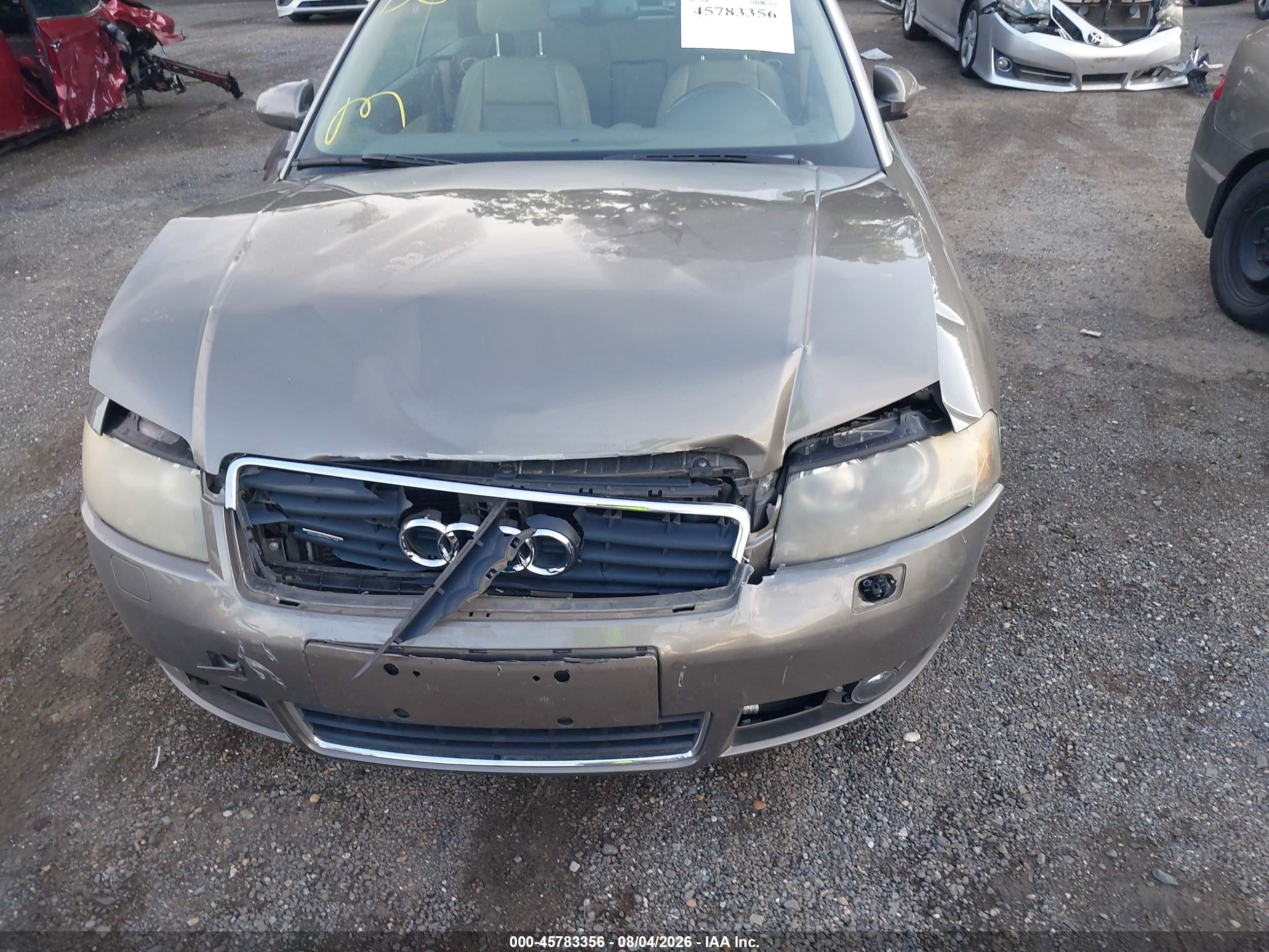 2005 Audi A4 3.0 Gold vin: WAUDT48H95K019441