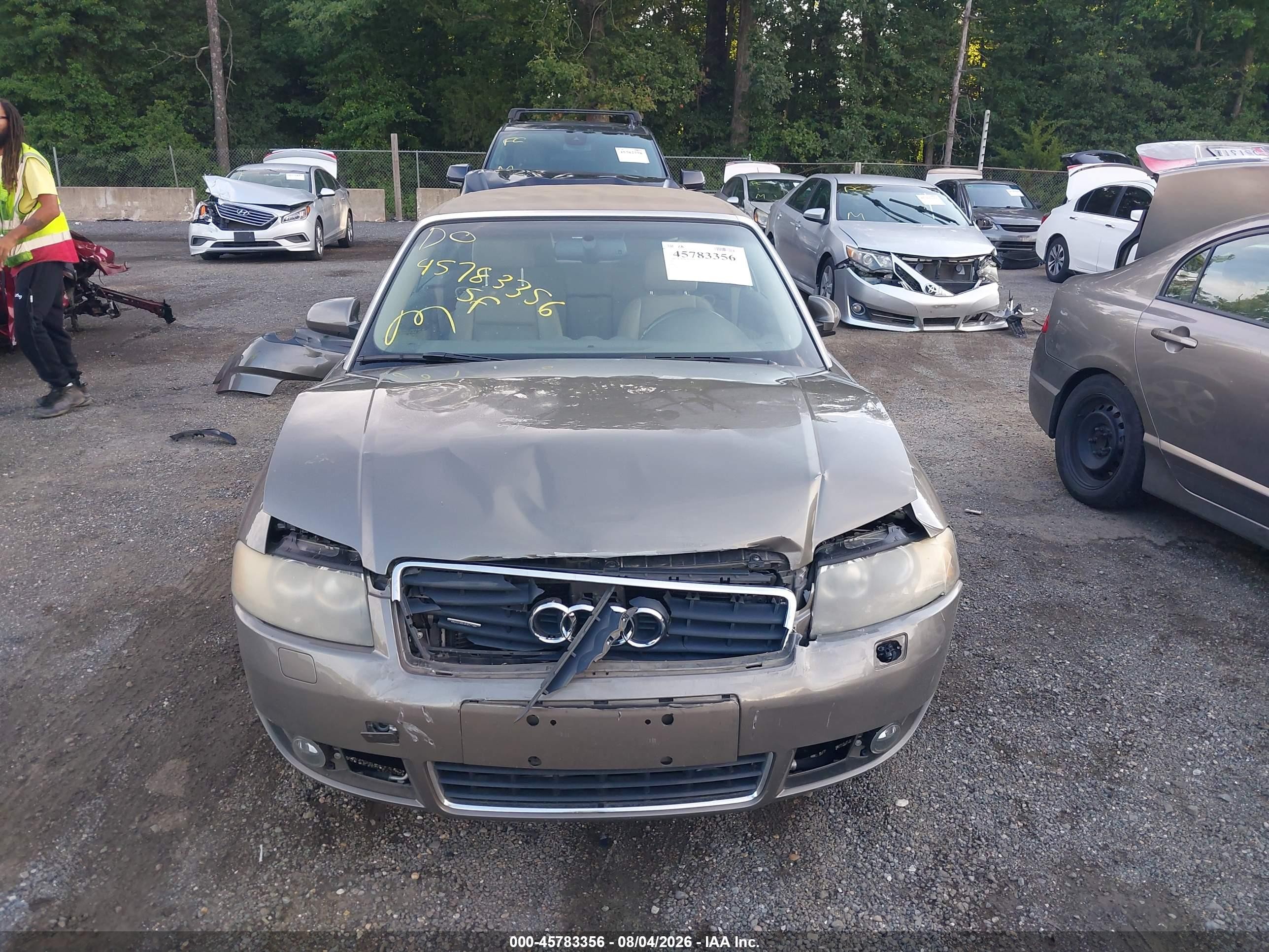 2005 Audi A4 3.0 Gold vin: WAUDT48H95K019441
