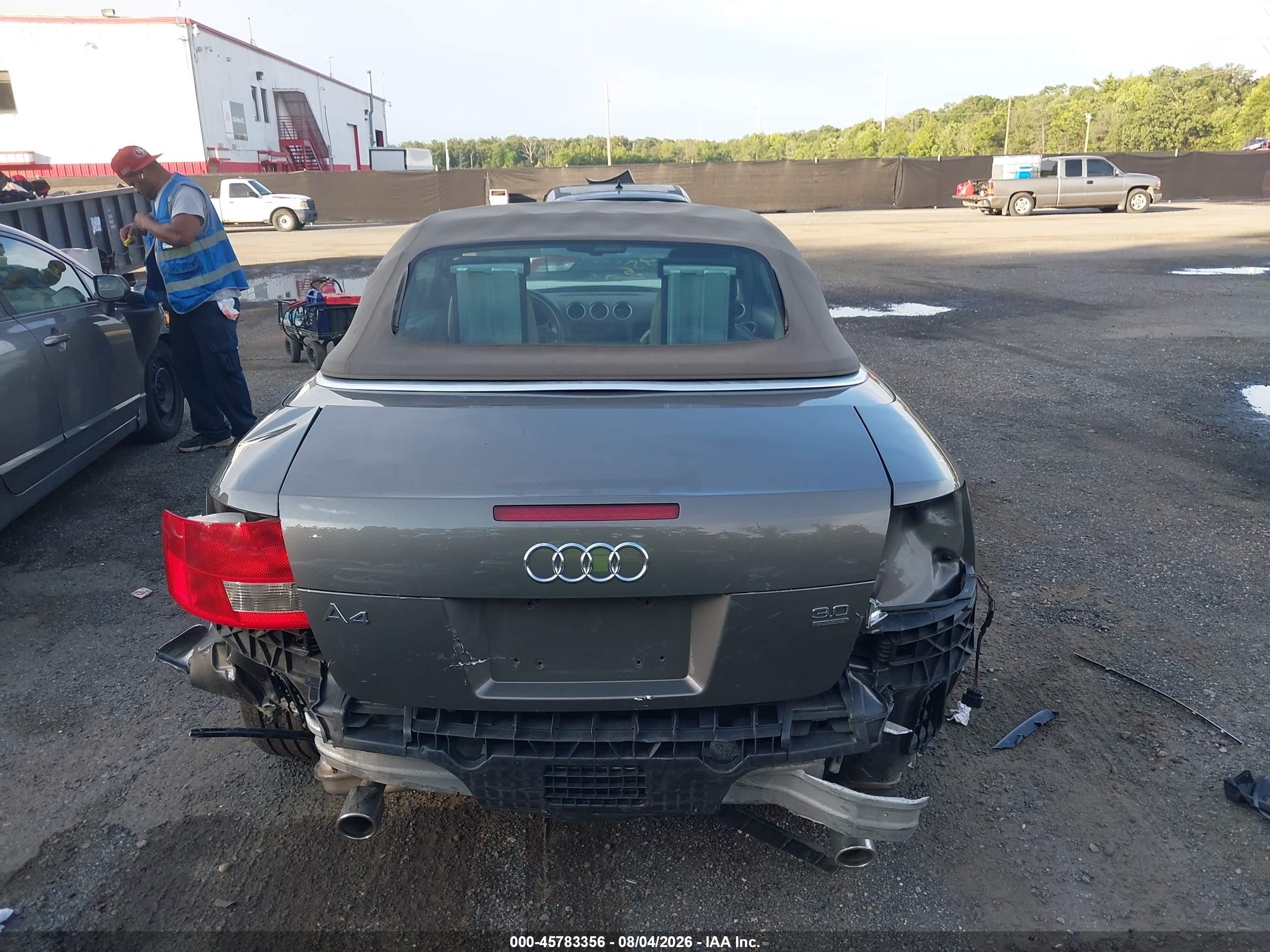 2005 Audi A4 3.0 Gold vin: WAUDT48H95K019441