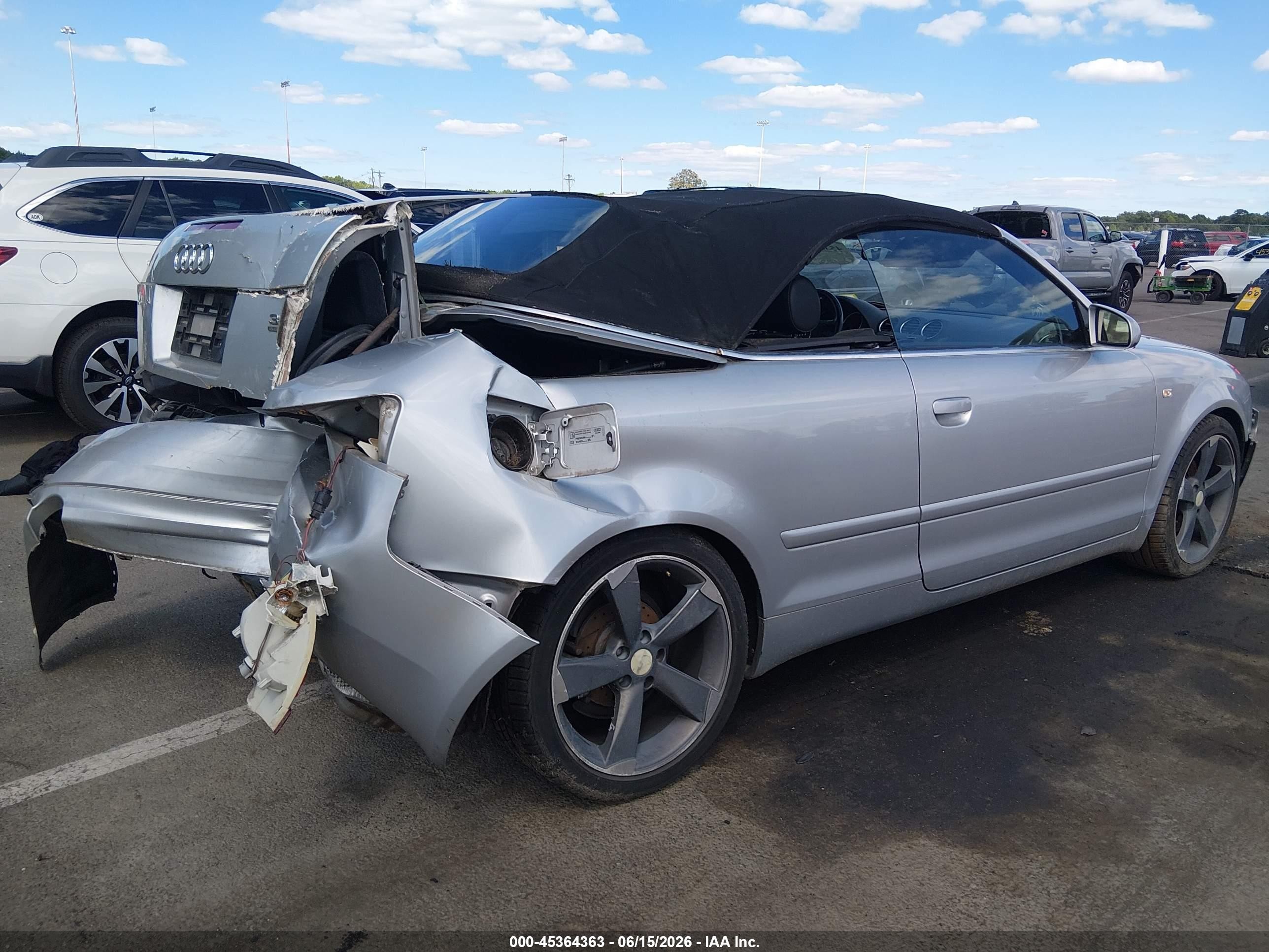 2005 Audi A4 3.0 Silver vin: WAUDT48HX5K005192