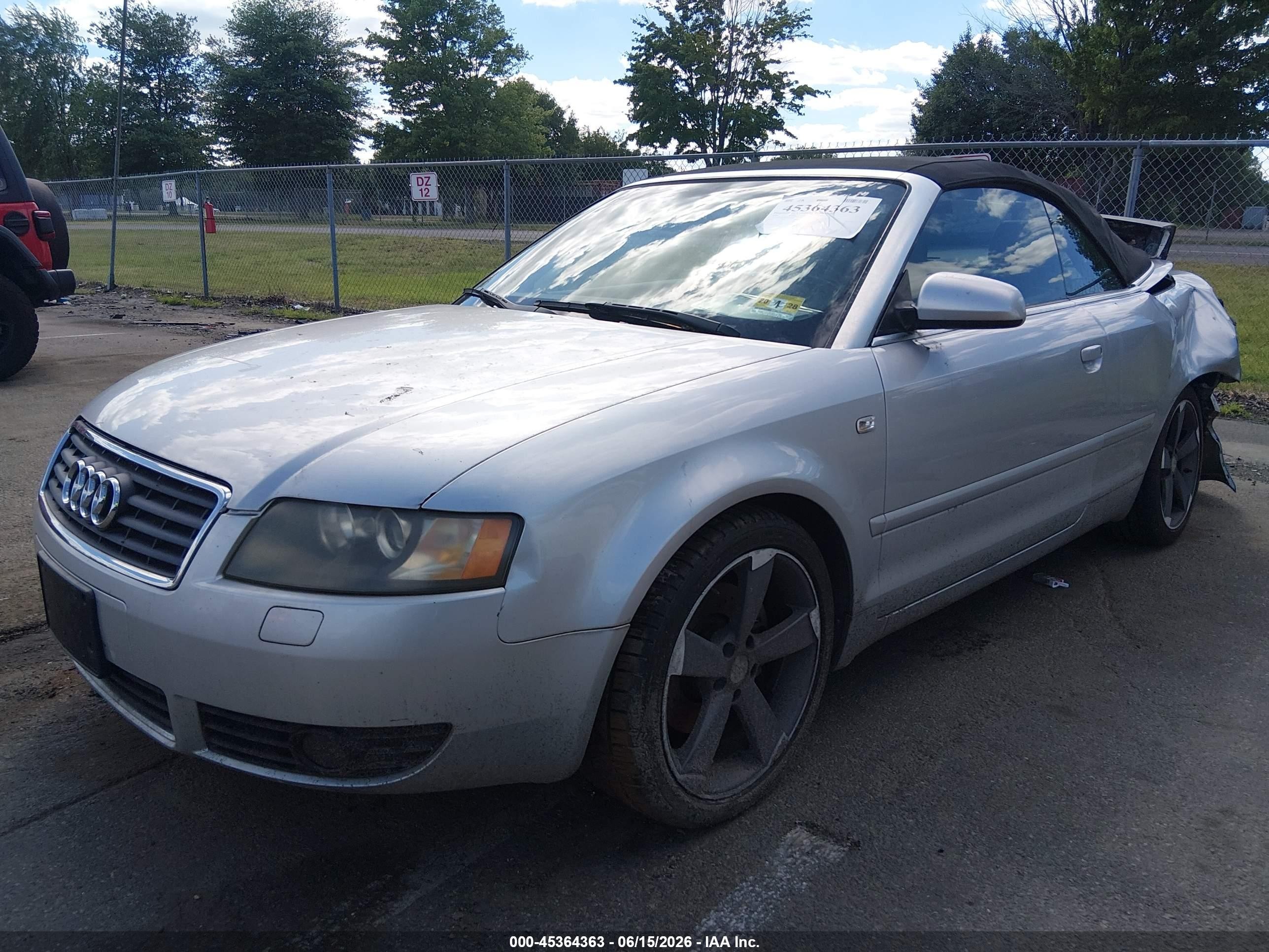 2005 Audi A4 3.0 Silver vin: WAUDT48HX5K005192
