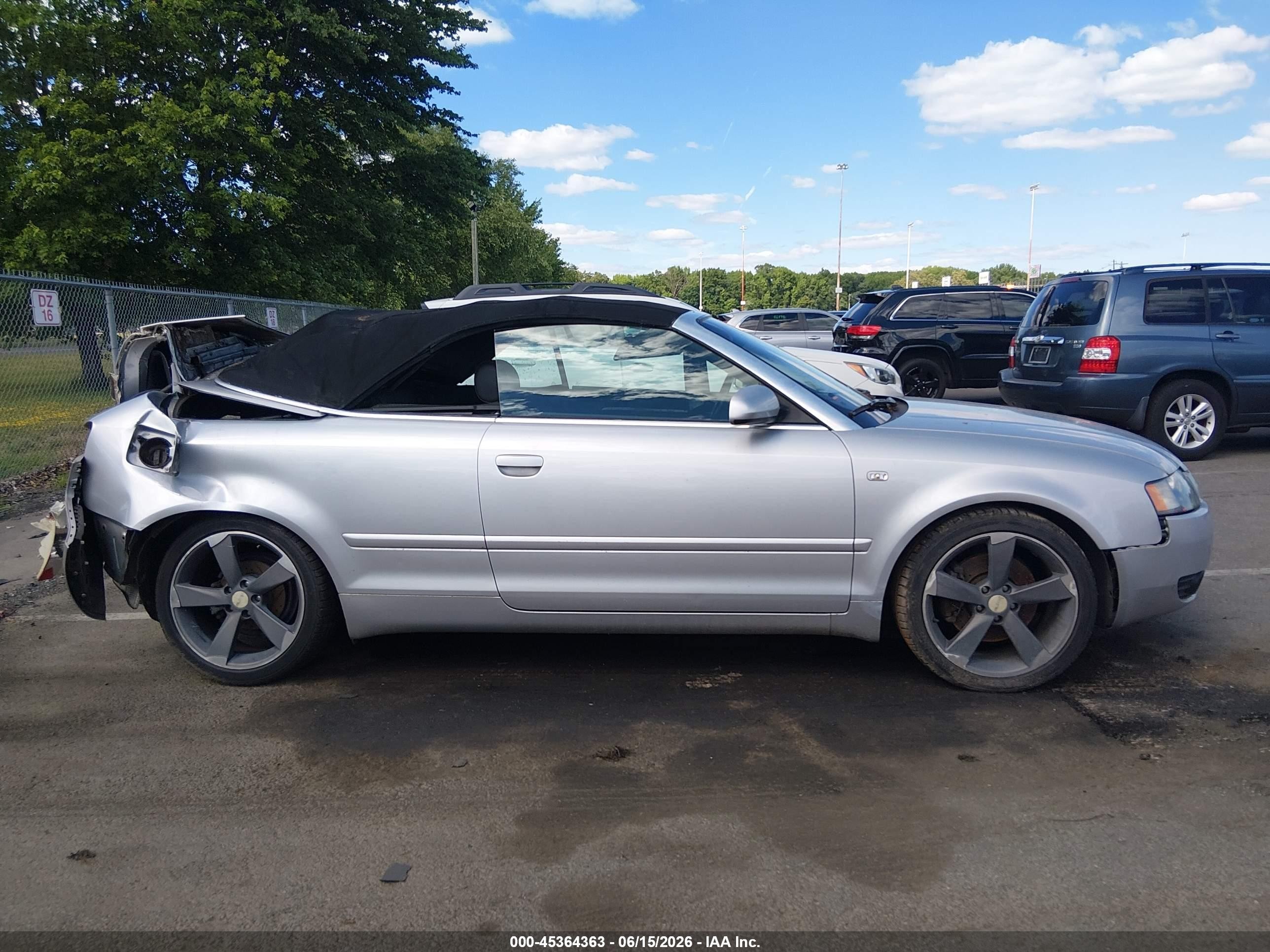 2005 Audi A4 3.0 Silver vin: WAUDT48HX5K005192
