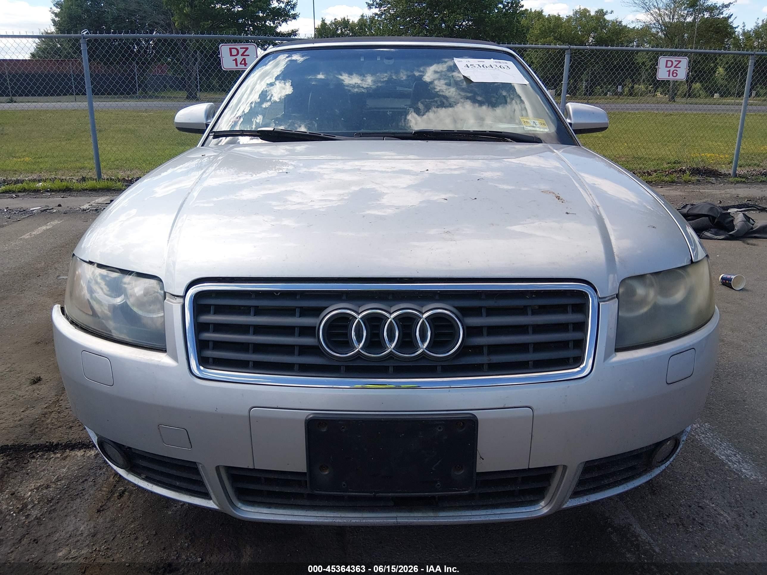 2005 Audi A4 3.0 Silver vin: WAUDT48HX5K005192