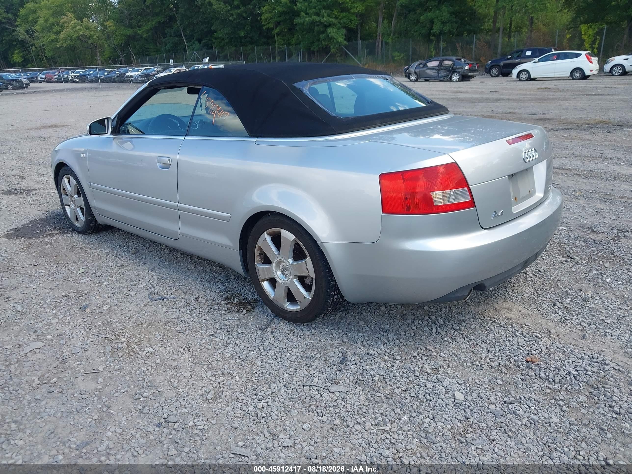 2006 Audi A4 3.0 Silver vin: WAUDT48HX6K009857