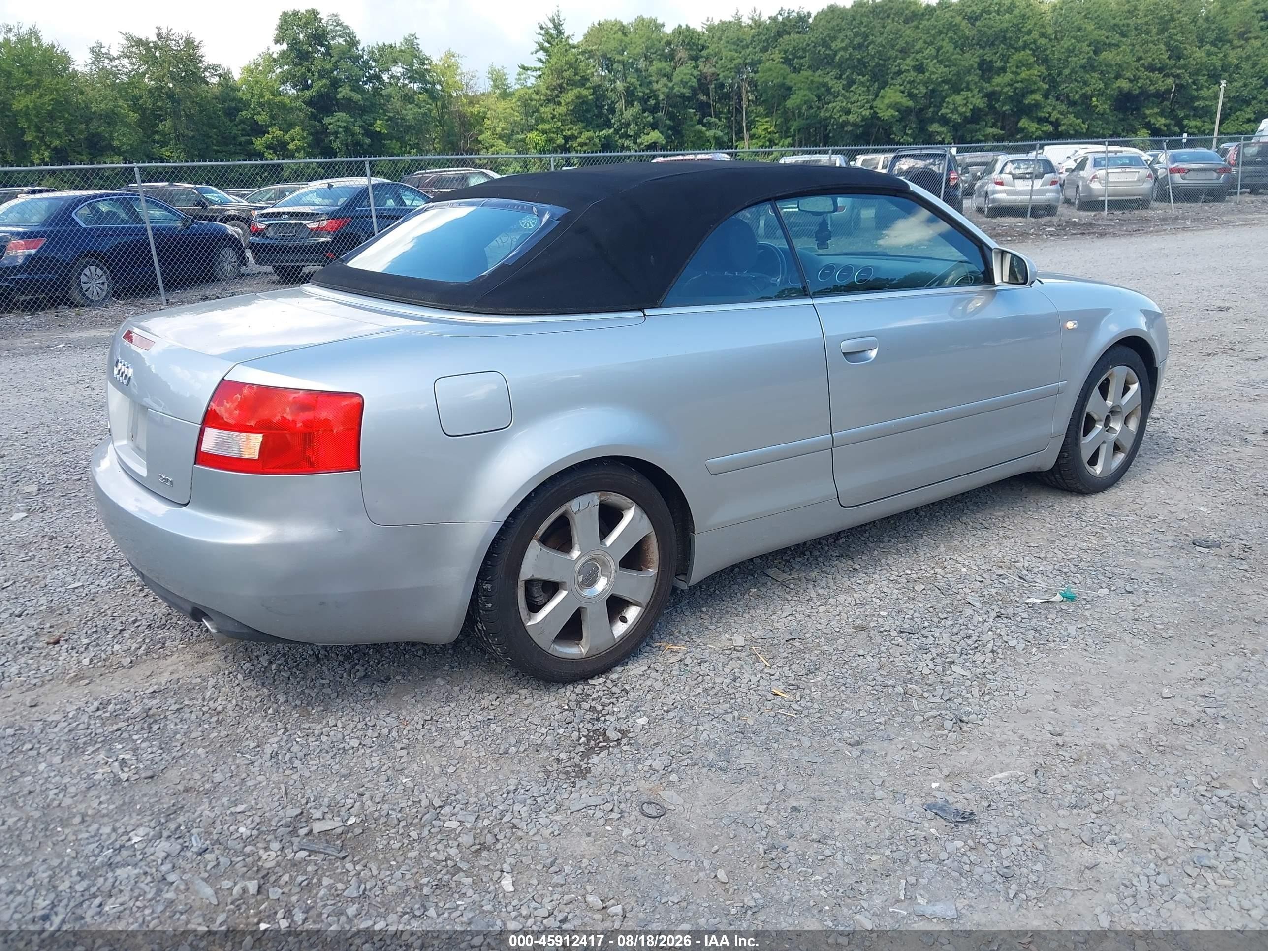 2006 Audi A4 3.0 Silver vin: WAUDT48HX6K009857