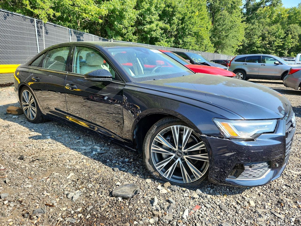 2021 Audi A6 Premium Plus Blue vin: WAUE3AF26MN052251