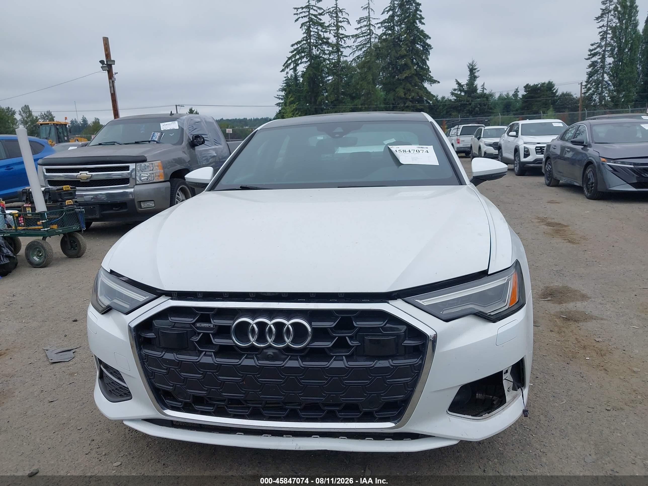 2024 Audi A6 Premium Plus 45 Tfsi Quattro S Tronic Белый vin: WAUE3BF28RN031835