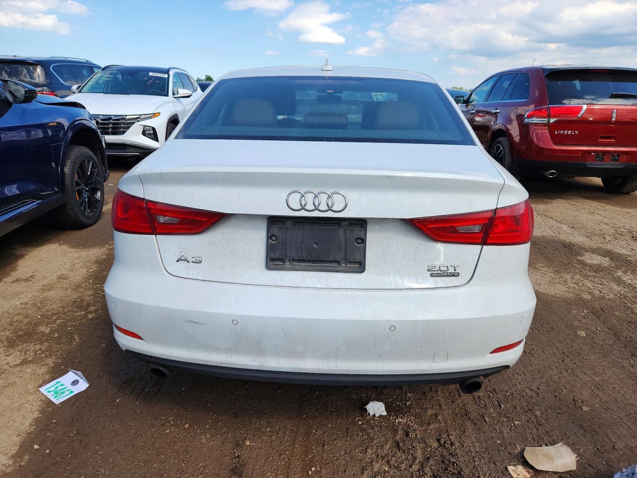 2016 Audi A3 Premium Plus White vin: WAUE8GFF5G1011600