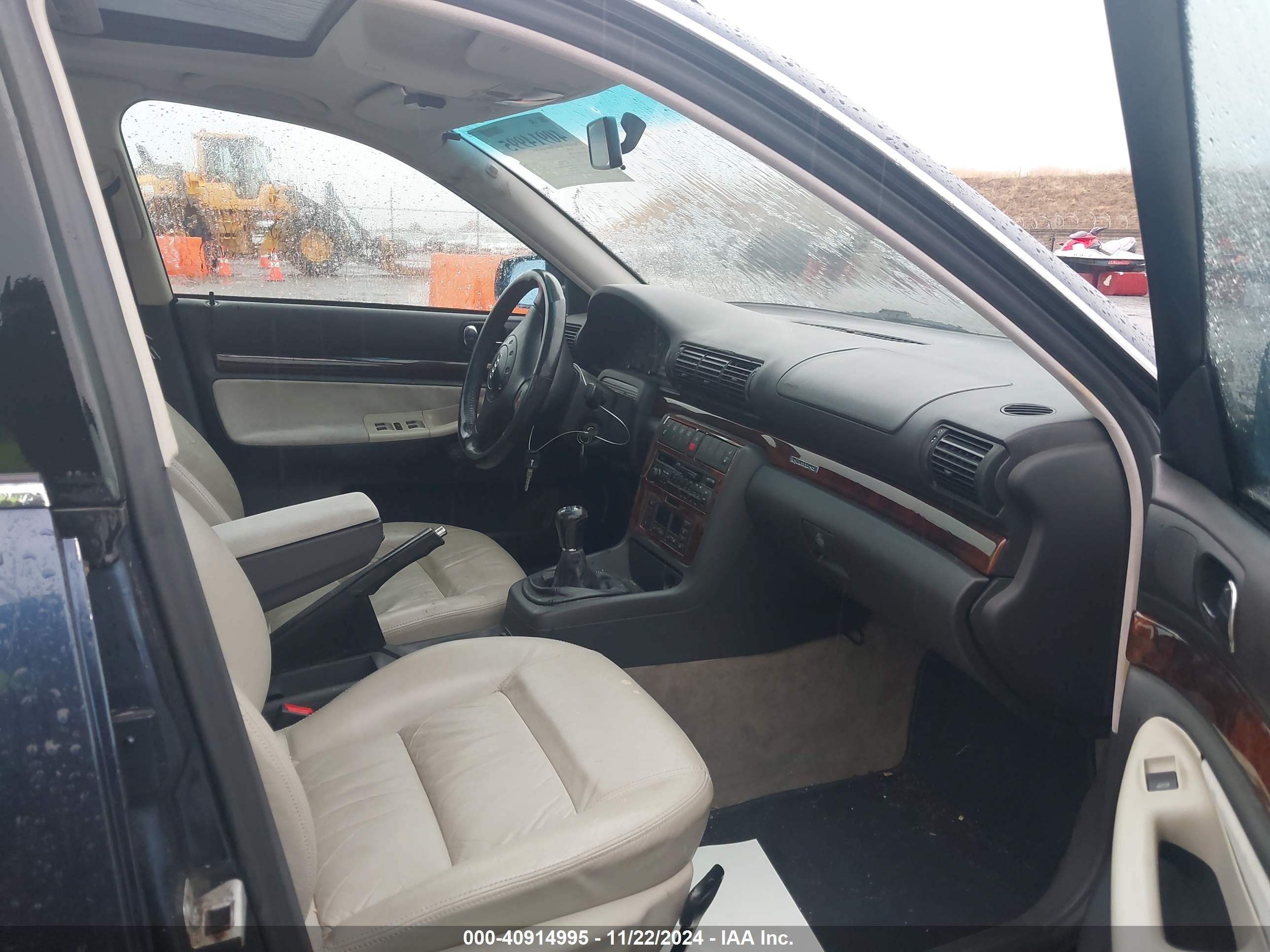 1996 Audi A4 Quattro Blue vin: WAUEA88D6TA132801