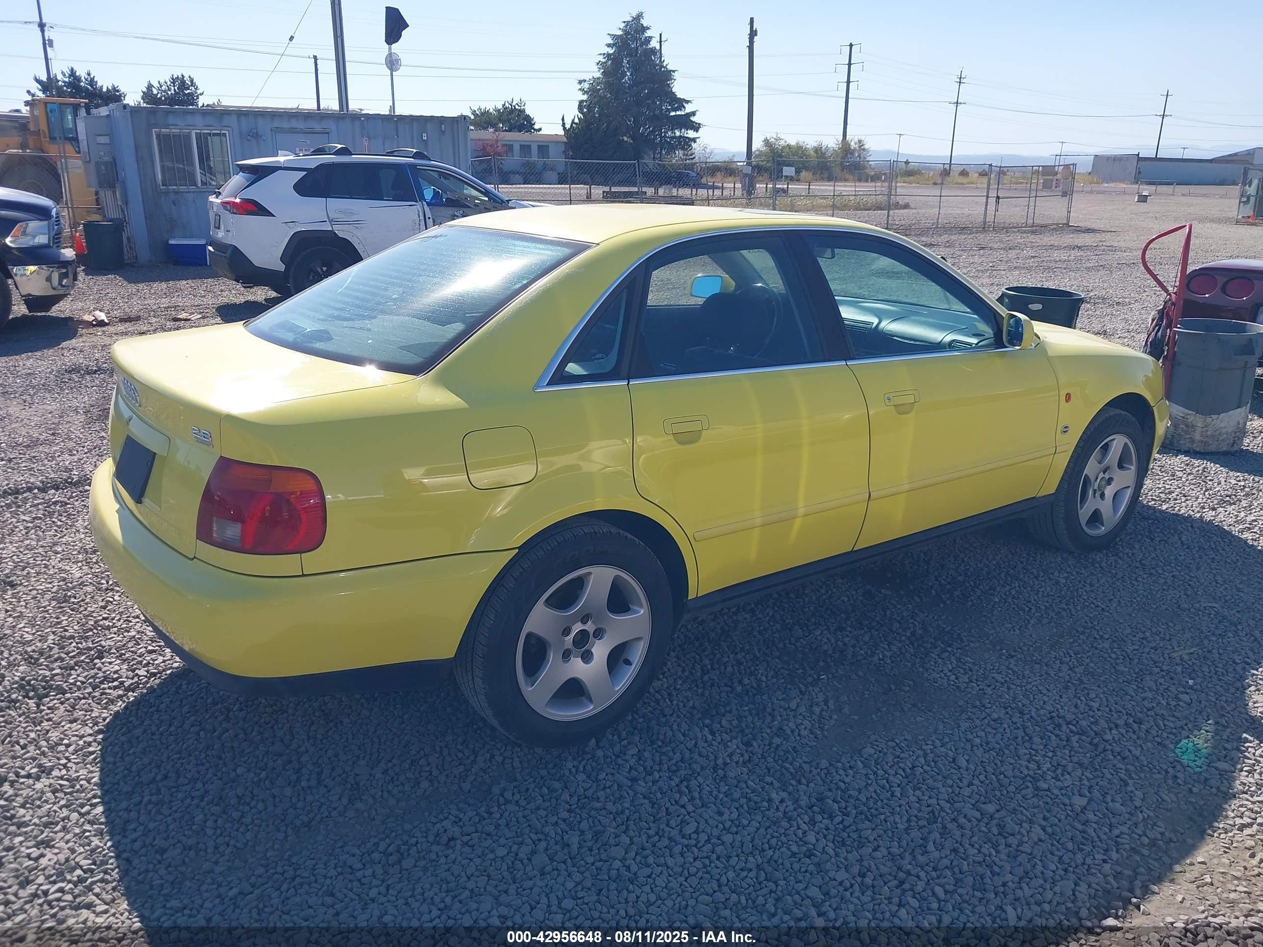 1996 Audi A4 Quattro Yellow vin: WAUEA88DXTA301721