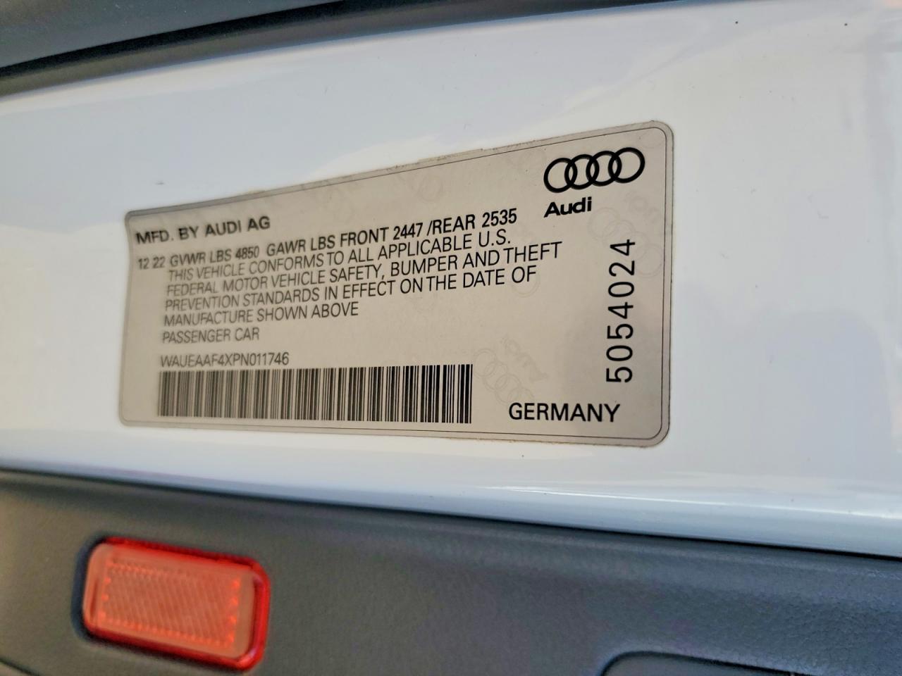 2023 Audi A4 Premium Plus 45 White vin: WAUEAAF4XPN011746