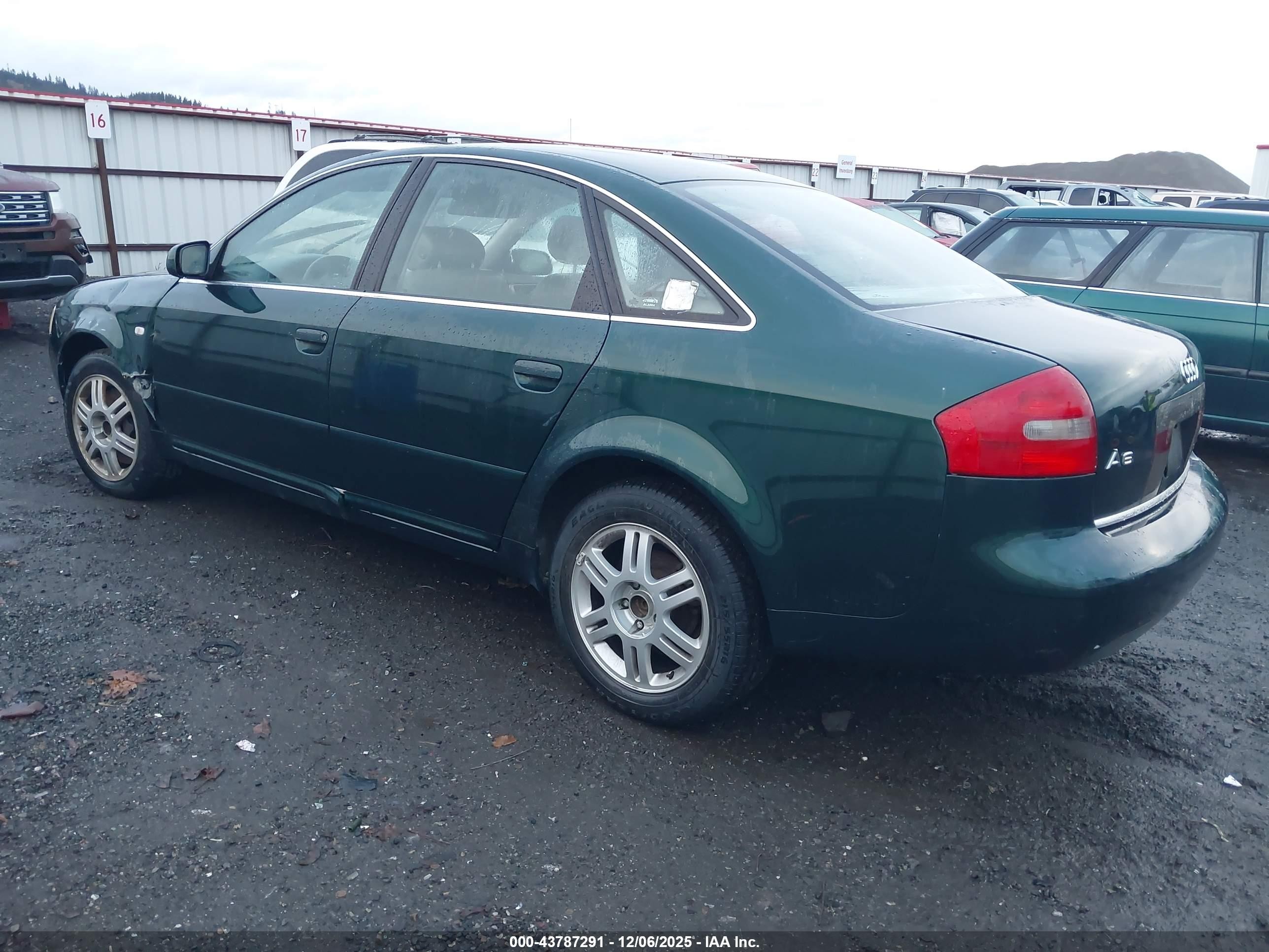 2000 Audi A6 2.7t Green vin: WAUED24B4YN076995