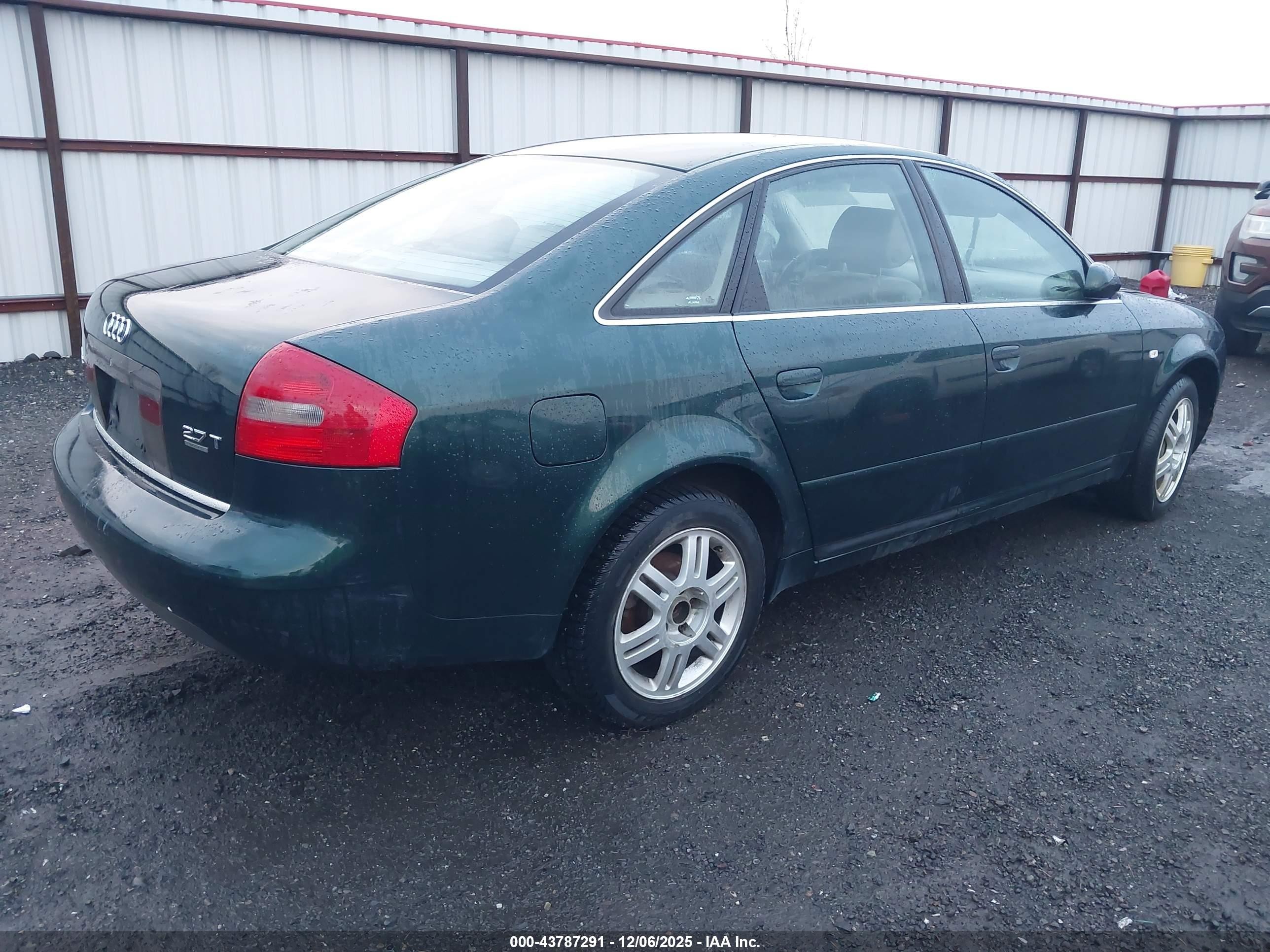 2000 Audi A6 2.7t Green vin: WAUED24B4YN076995