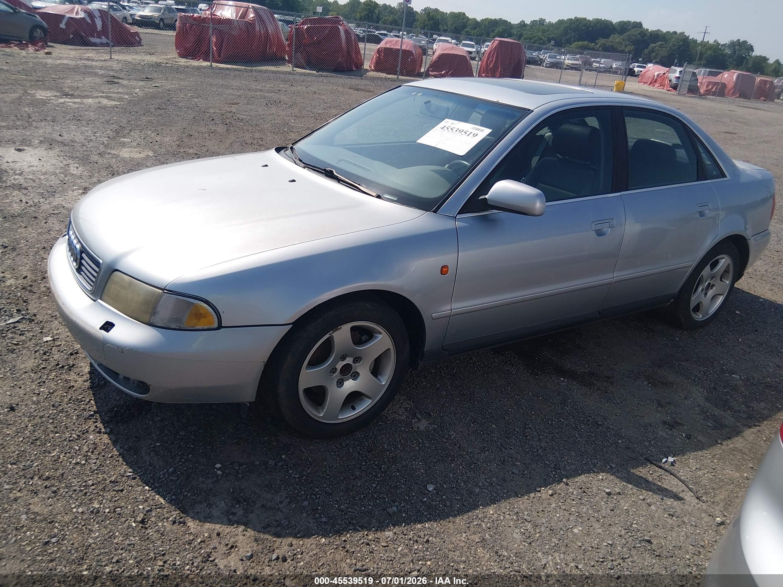 1998 Audi A4 2.8 (a5) Quattro/2.8 (m5) Quattro Silver vin: WAUED28D2WA256475