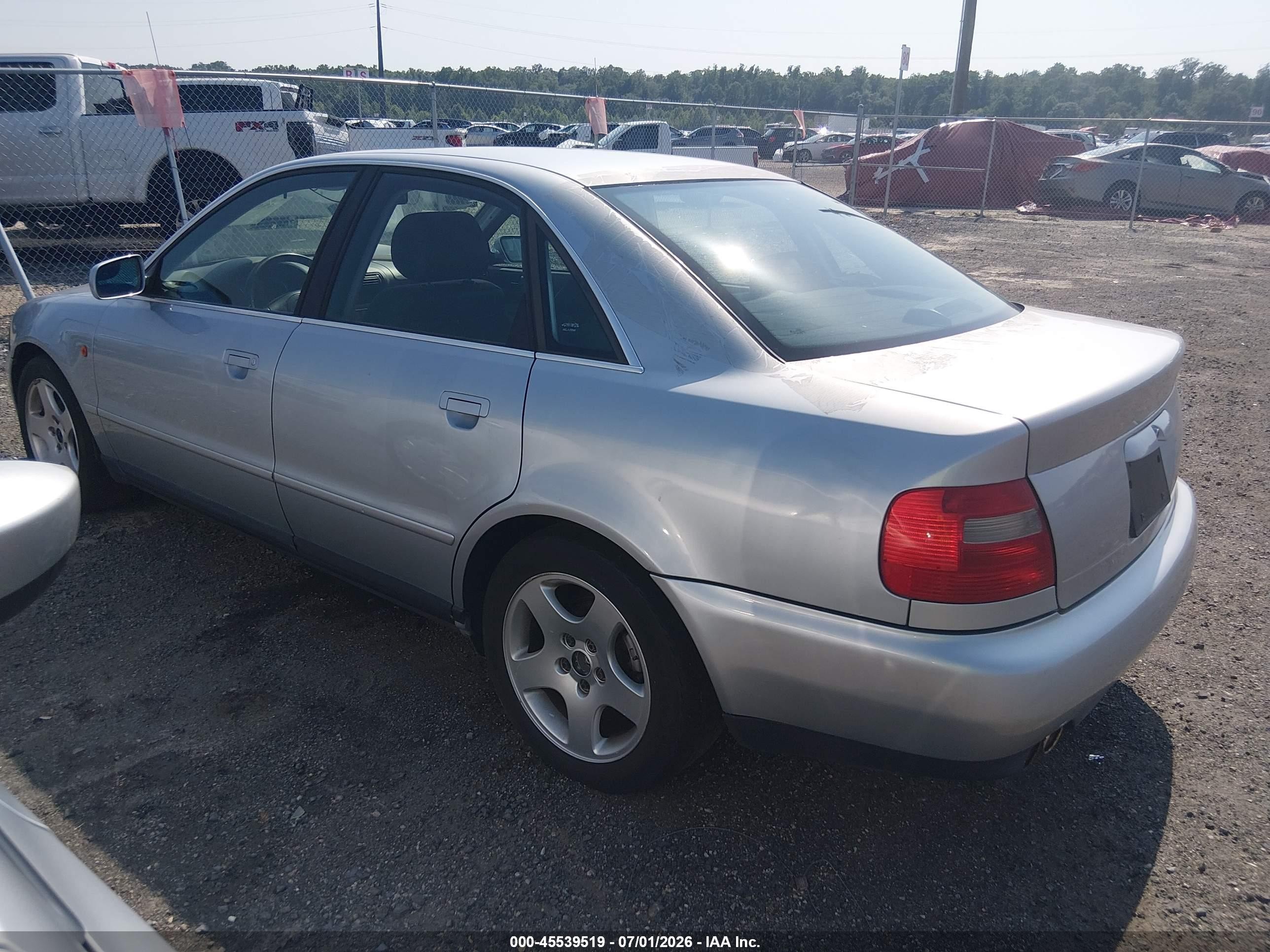 1998 Audi A4 2.8 (a5) Quattro/2.8 (m5) Quattro Silver vin: WAUED28D2WA256475