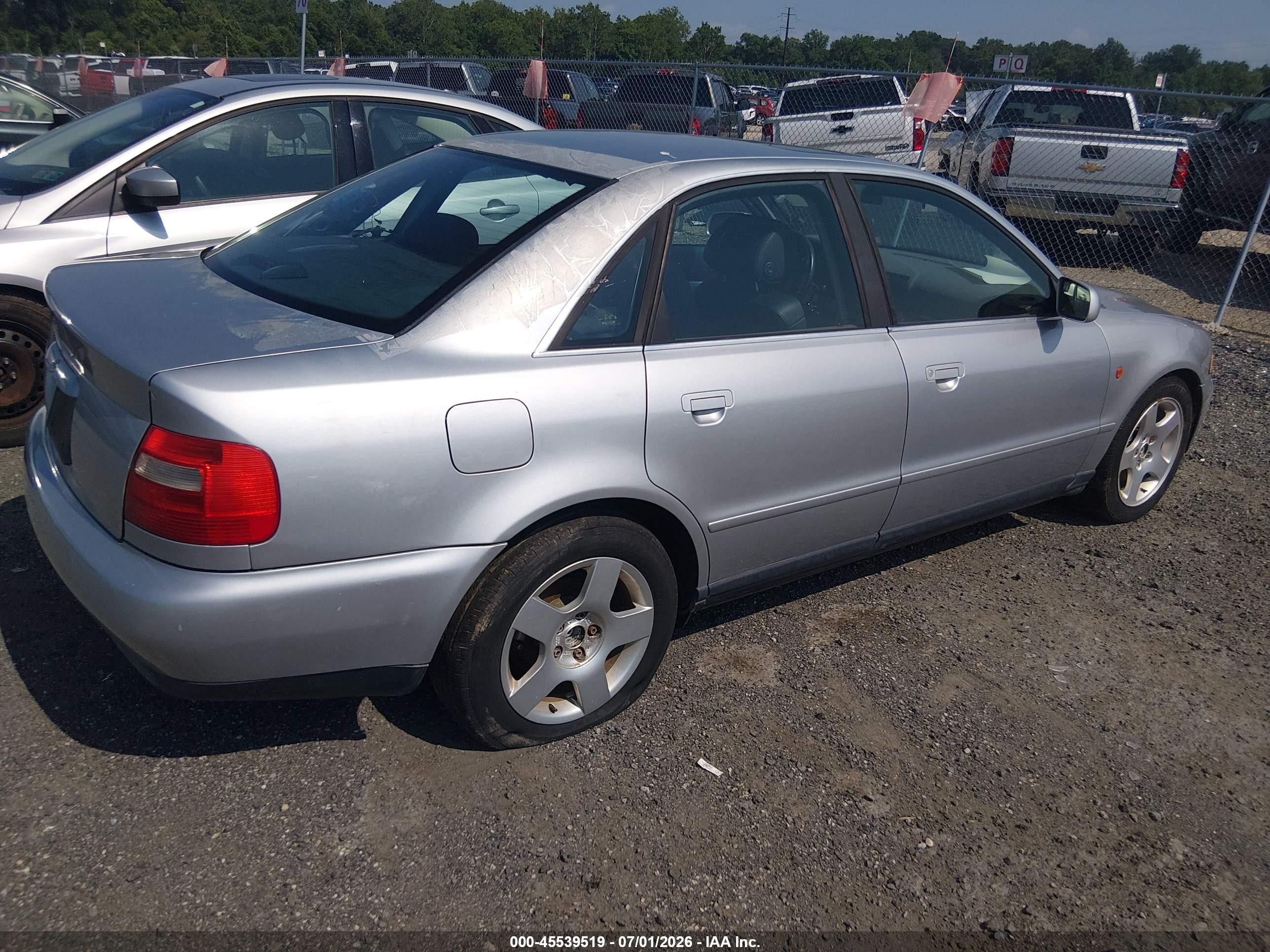 1998 Audi A4 2.8 (a5) Quattro/2.8 (m5) Quattro Silver vin: WAUED28D2WA256475