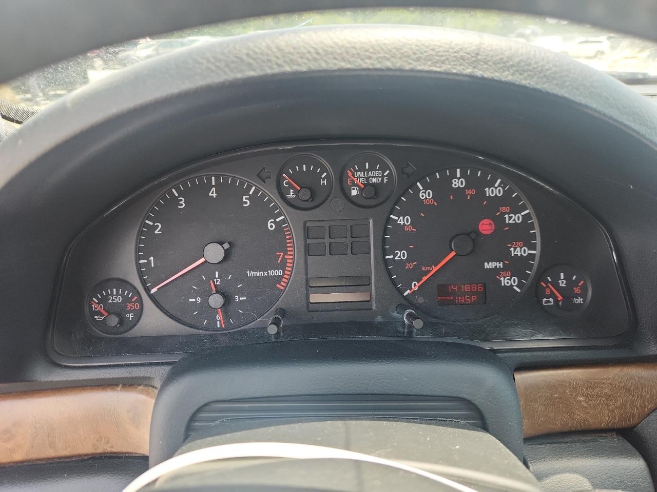 1999 Audi A4 2.8 Quattro Red vin: WAUED28D2XA044600