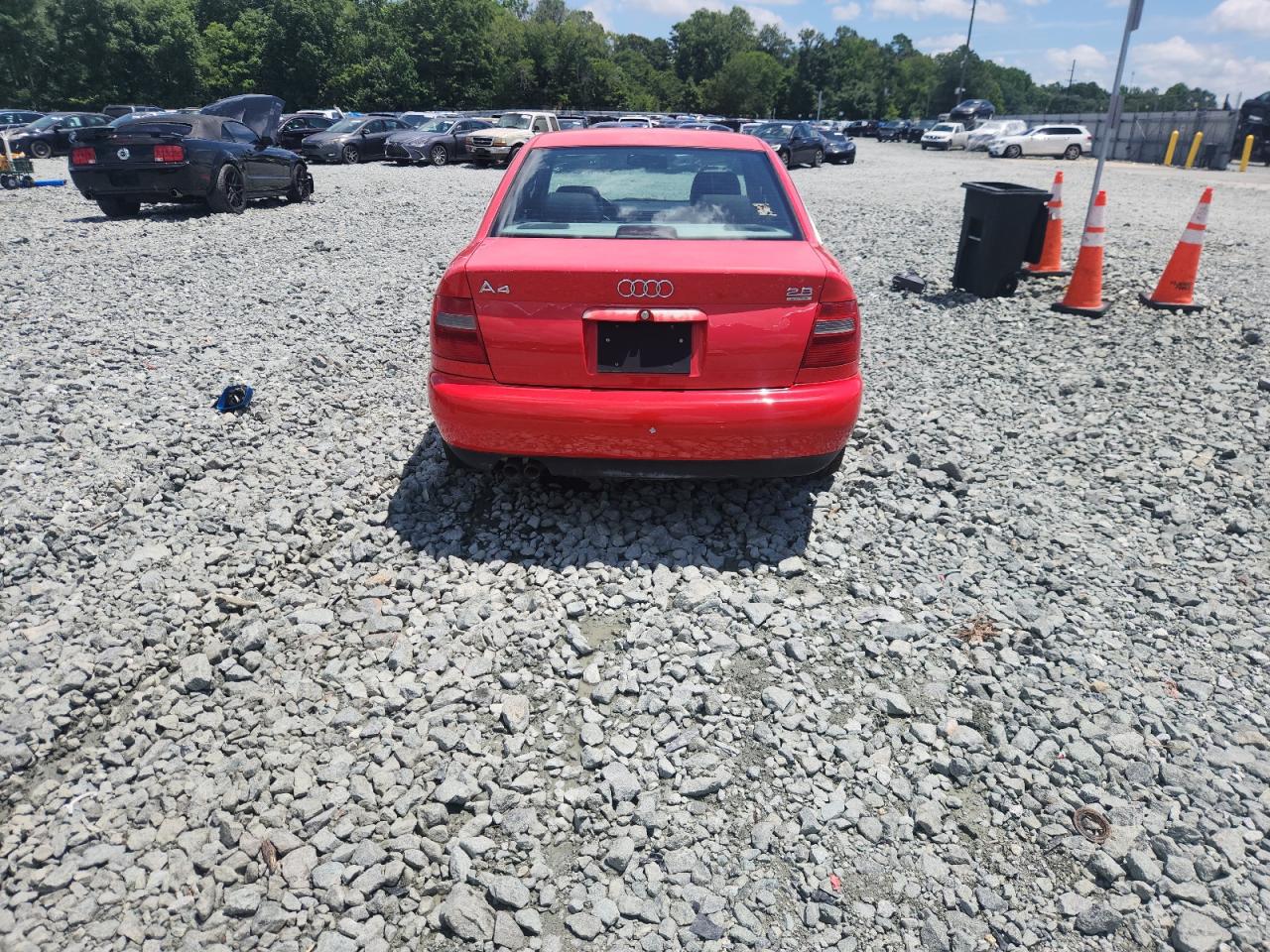 1999 Audi A4 2.8 Quattro Red vin: WAUED28D2XA044600