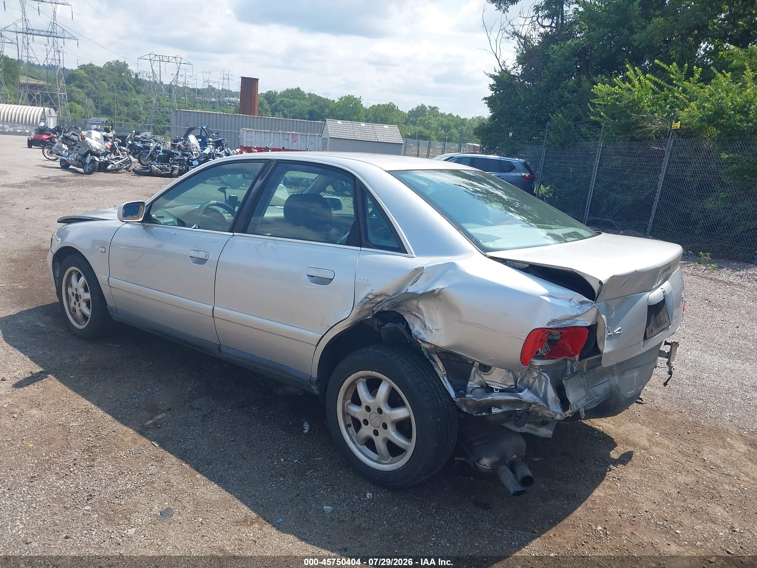 1999 Audi A4 2.8 Silver vin: WAUED28D2XA323805