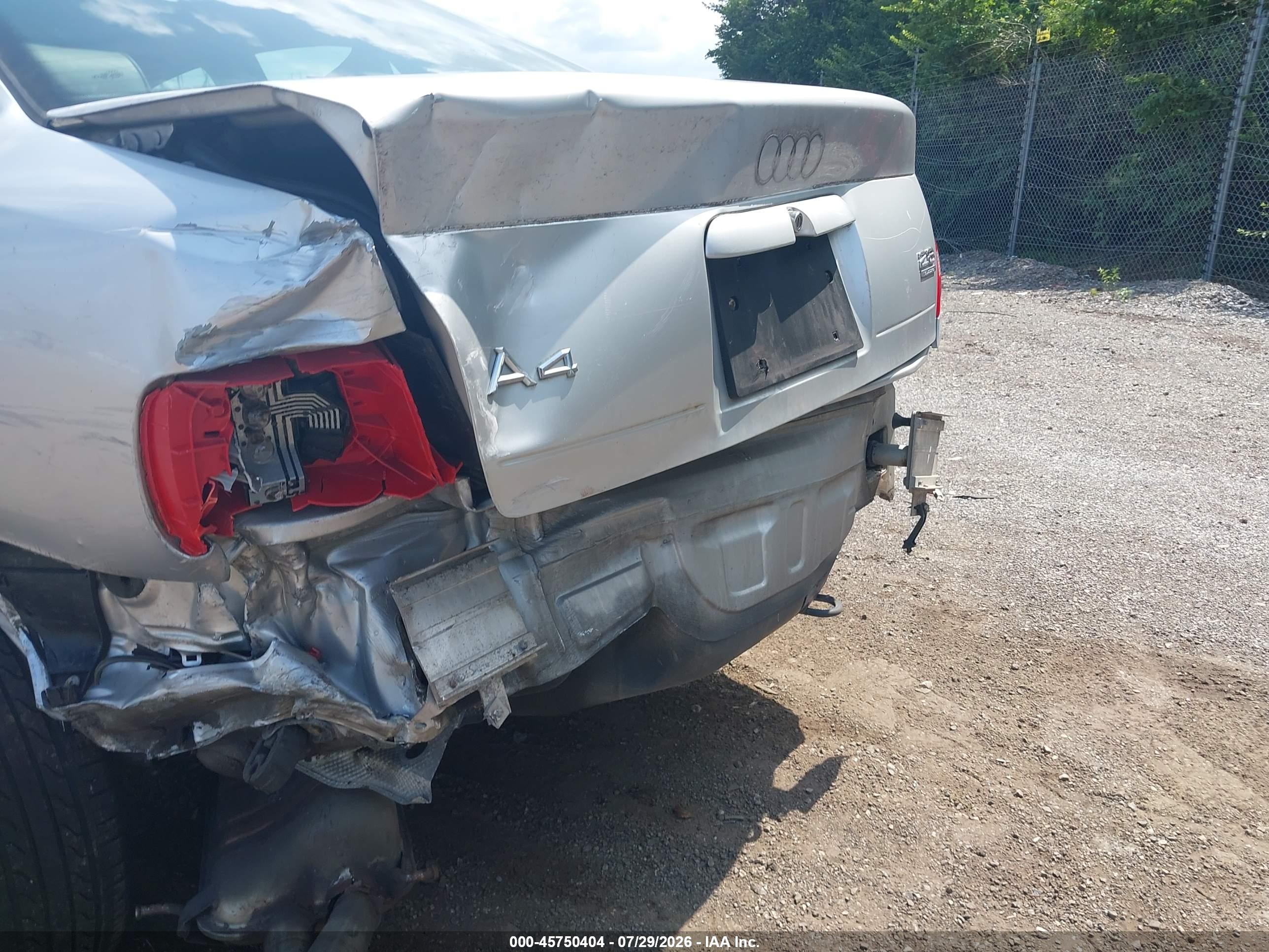 1999 Audi A4 2.8 Silver vin: WAUED28D2XA323805