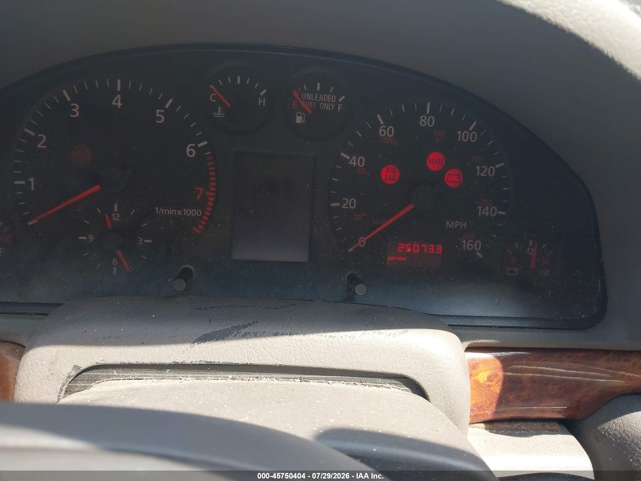1999 Audi A4 2.8 Silver vin: WAUED28D2XA323805