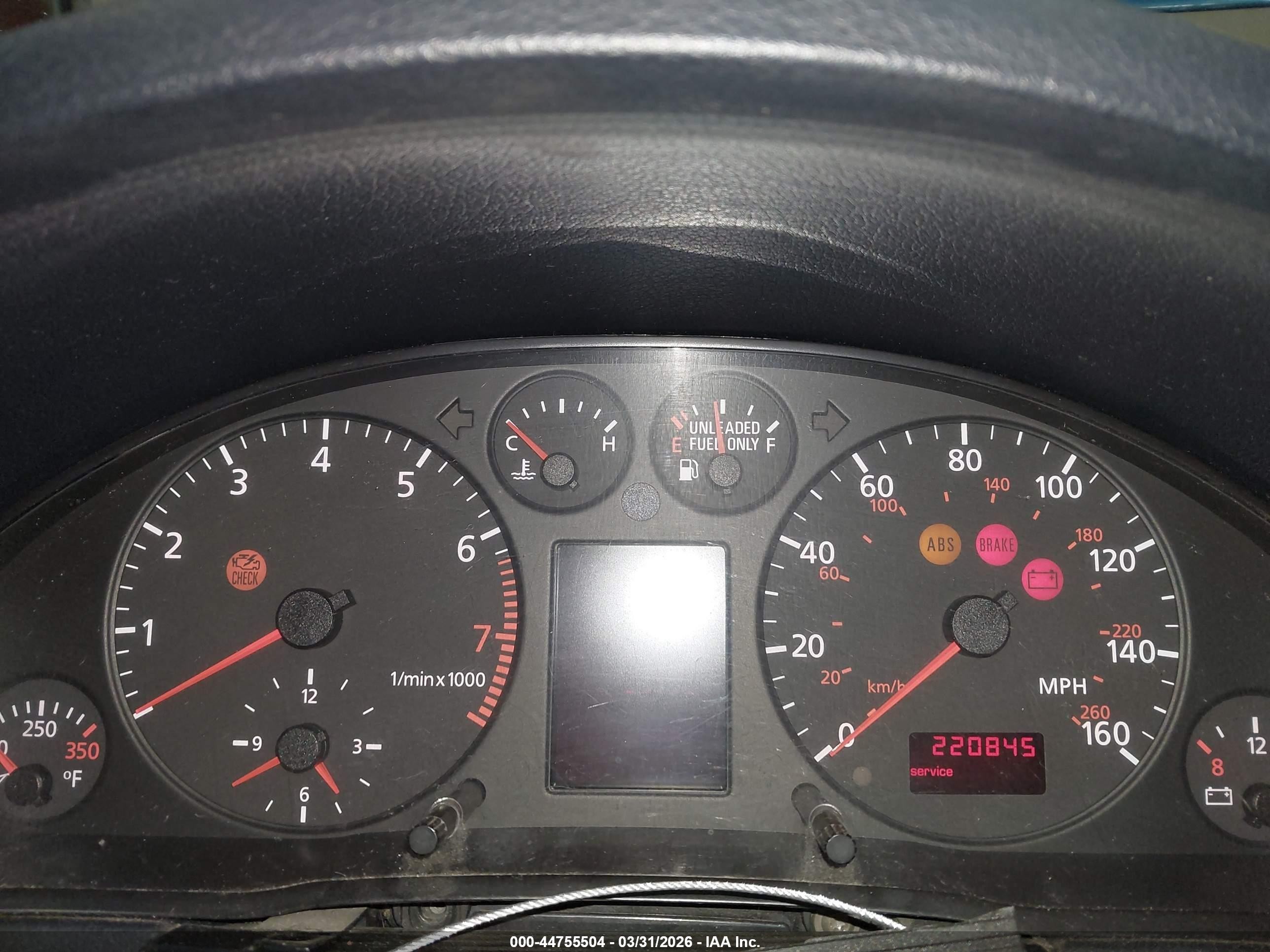 1999 Audi A4 2.8 Blue vin: WAUED28D4XA296736