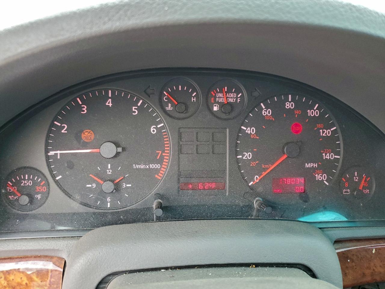 1999 Audi A4 2.8 Quattro Charcoal vin: WAUED28D6XA267576