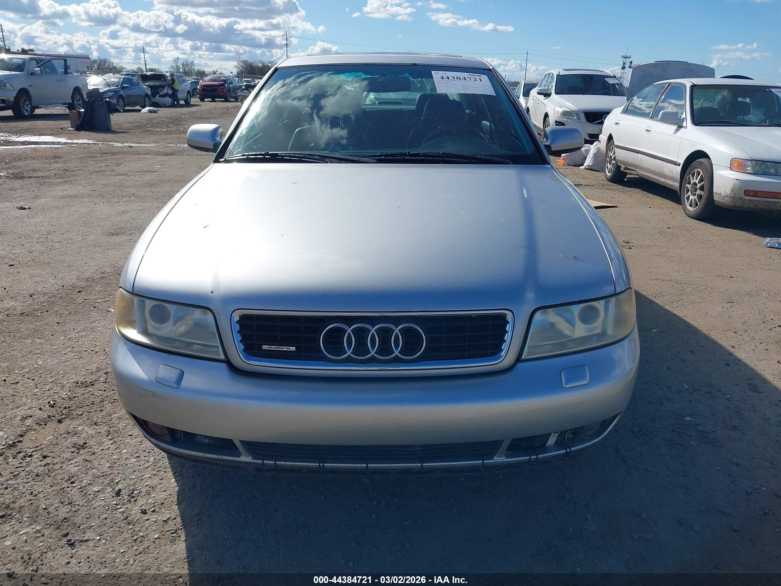 1999 Audi A4 2.8 Silver vin: WAUED28D7XA258174