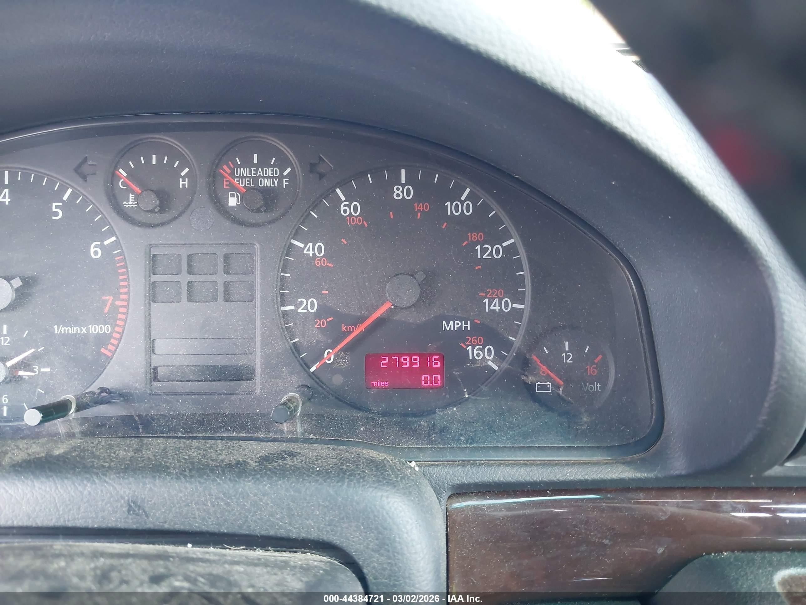 1999 Audi A4 2.8 Silver vin: WAUED28D7XA258174