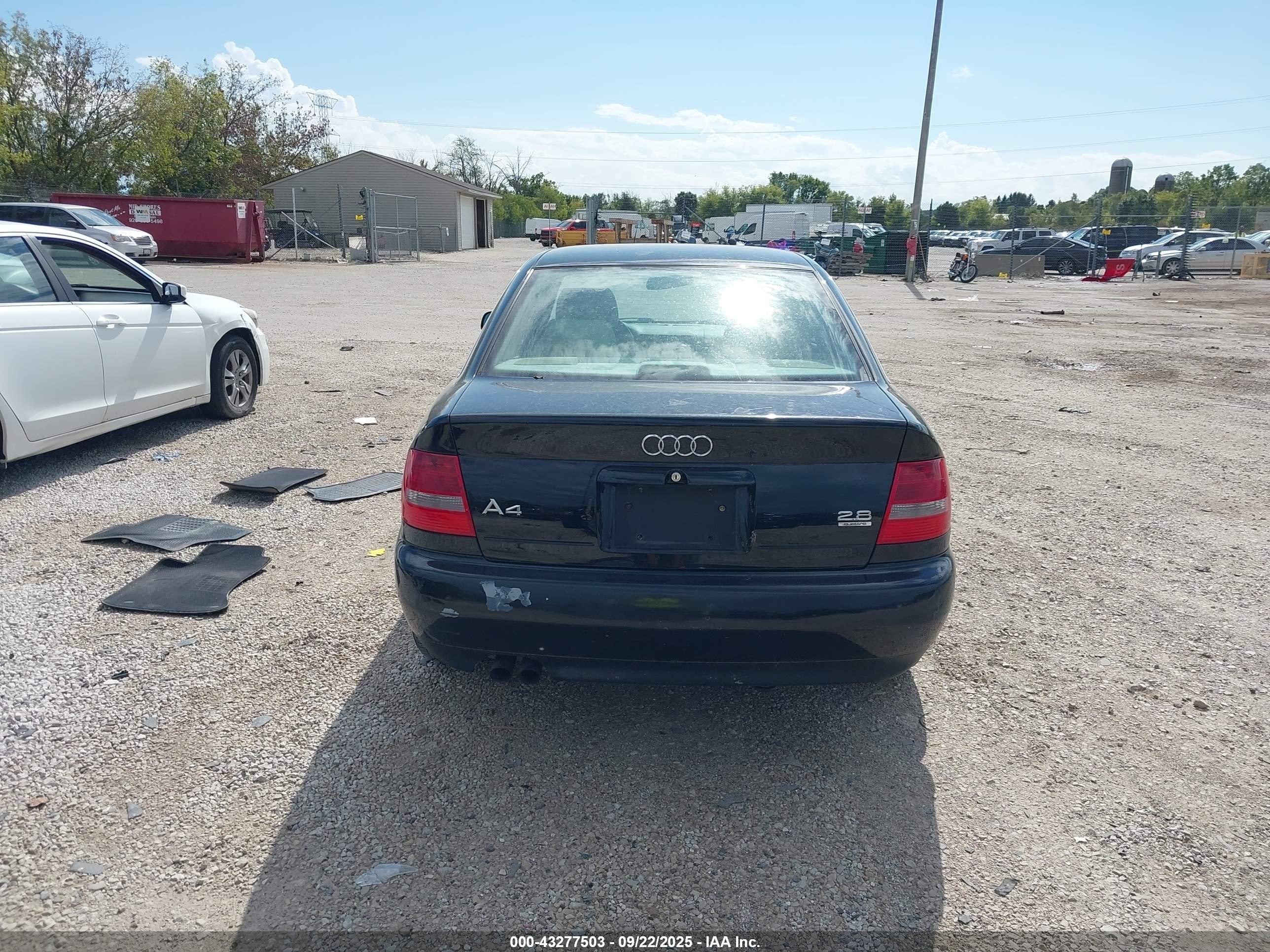 1999 Audi A4 2.8 Black vin: WAUED28D7XA308829