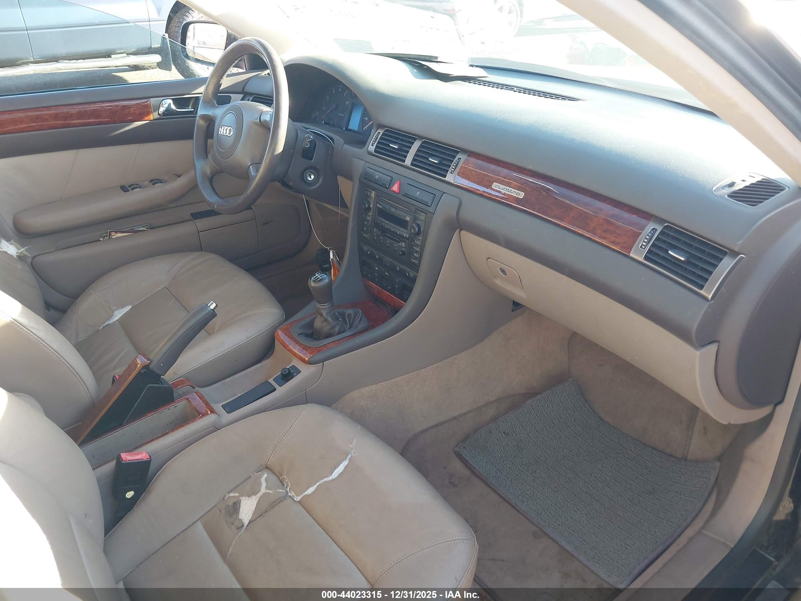 2001 Audi A6 2.7t Black vin: WAUED64B51N025535