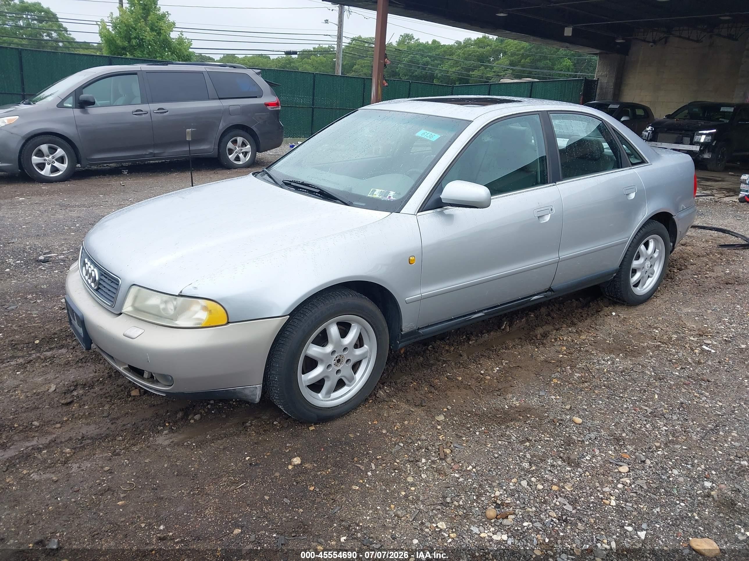 1998 Audi A4 2.8/2.8 (a5) Quattro Gray vin: WAUED68DXWA073333