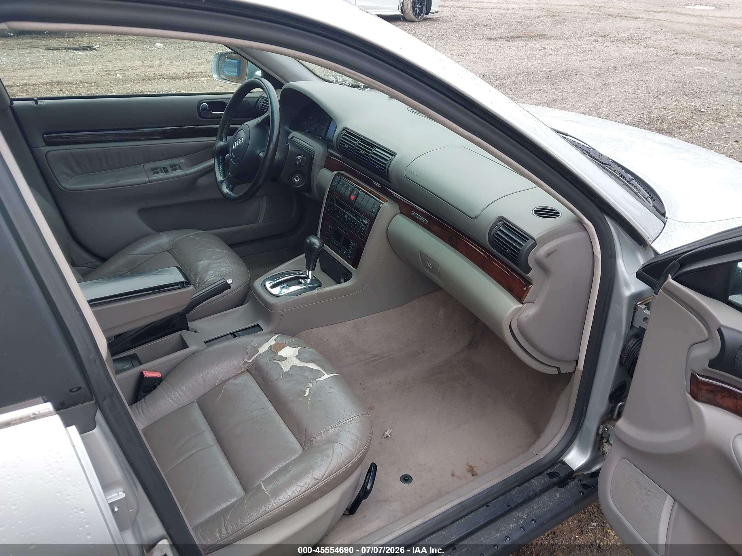 1998 Audi A4 2.8/2.8 (a5) Quattro Gray vin: WAUED68DXWA073333