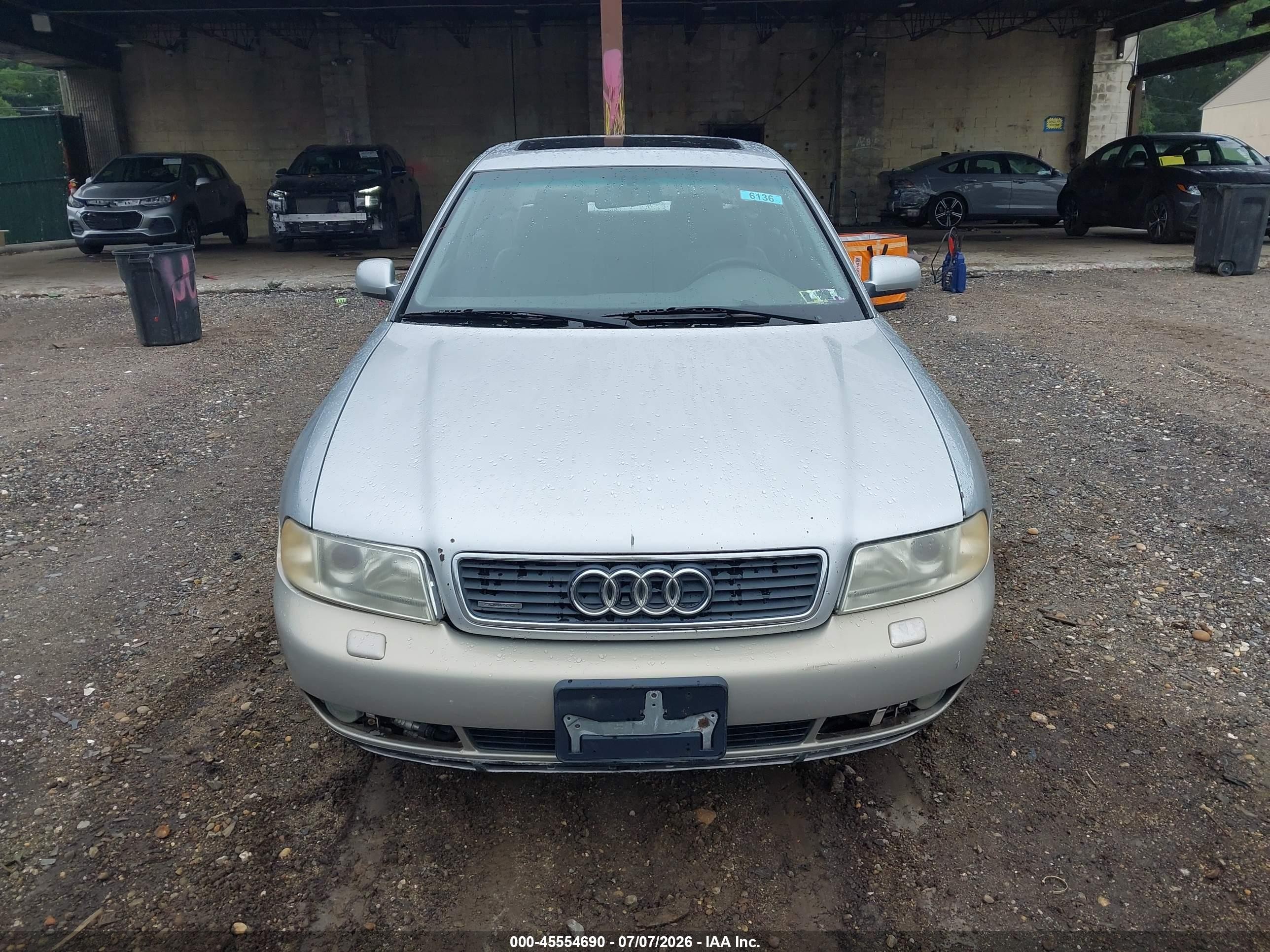 1998 Audi A4 2.8/2.8 (a5) Quattro Gray vin: WAUED68DXWA073333