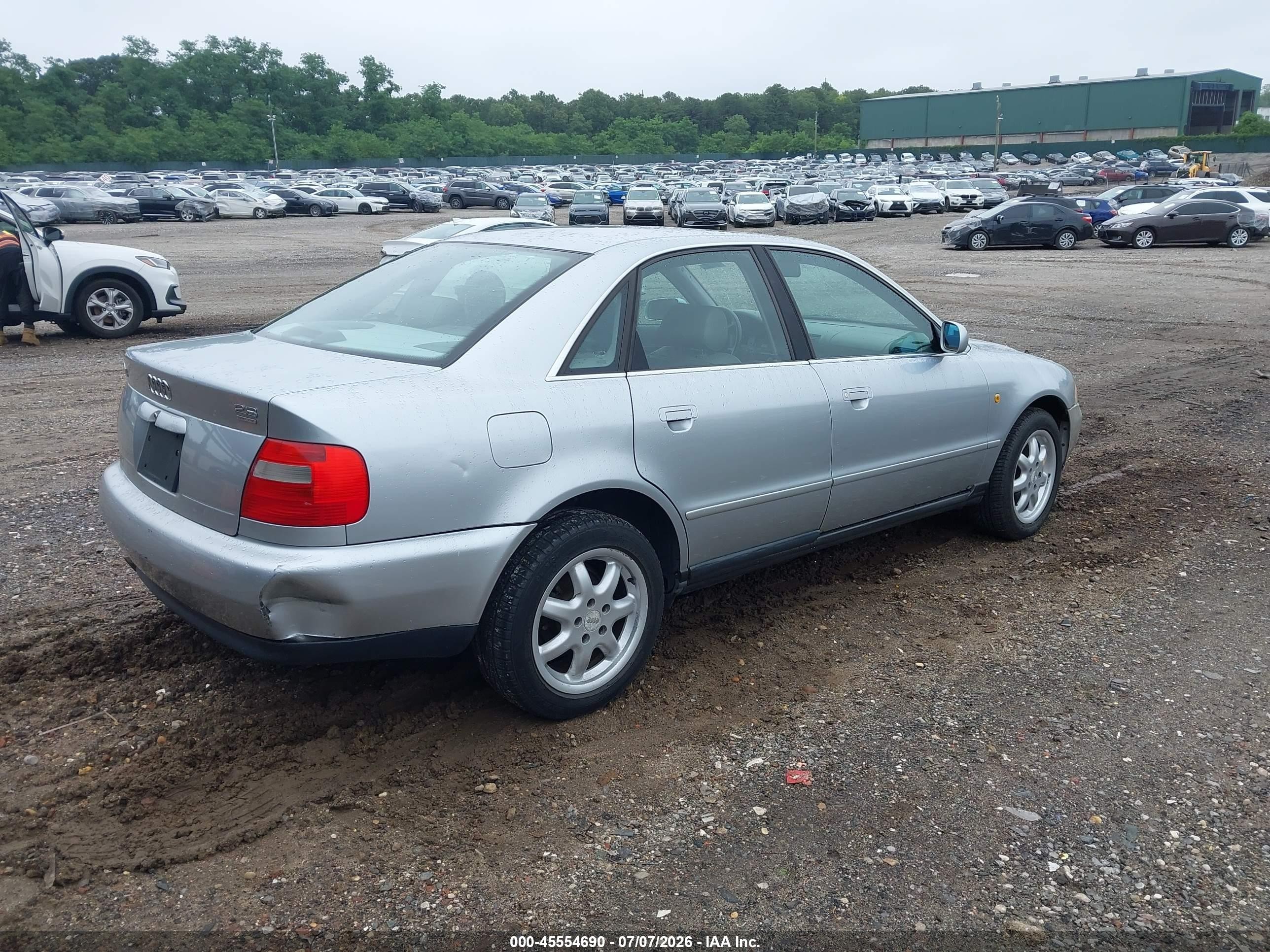 1998 Audi A4 2.8/2.8 (a5) Quattro Gray vin: WAUED68DXWA073333