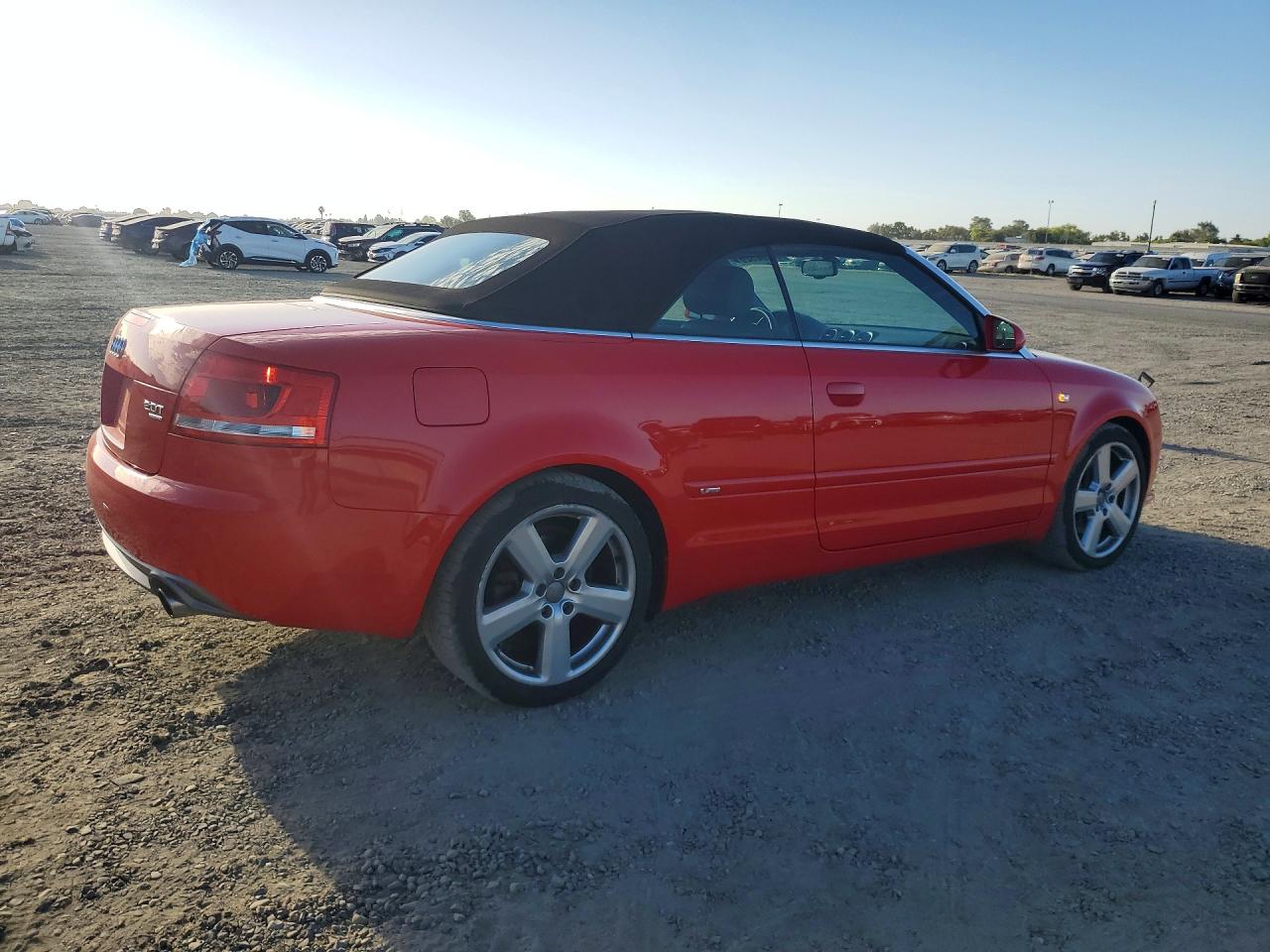 2007 Audi A4 S-line 2.0t Cabriolet Quattro Red vin: WAUEF48H27K029310