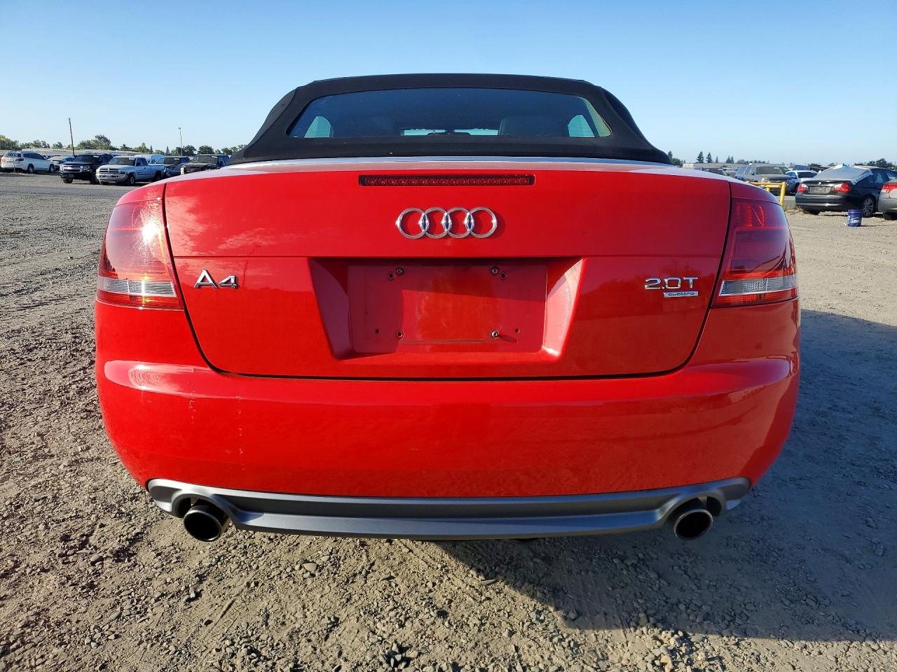 2007 Audi A4 S-line 2.0t Cabriolet Quattro Red vin: WAUEF48H27K029310