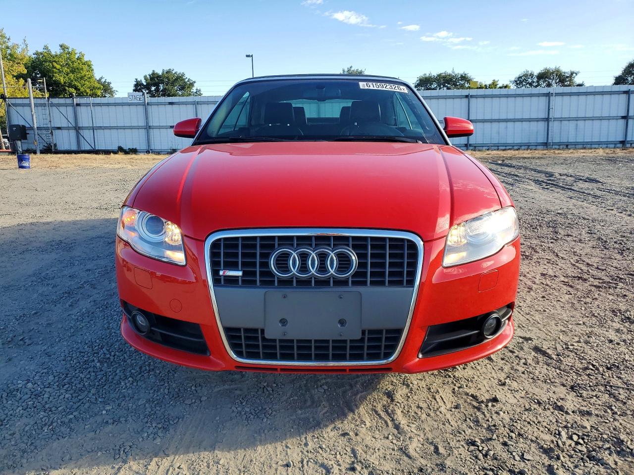 2007 Audi A4 S-line 2.0t Cabriolet Quattro Red vin: WAUEF48H27K029310