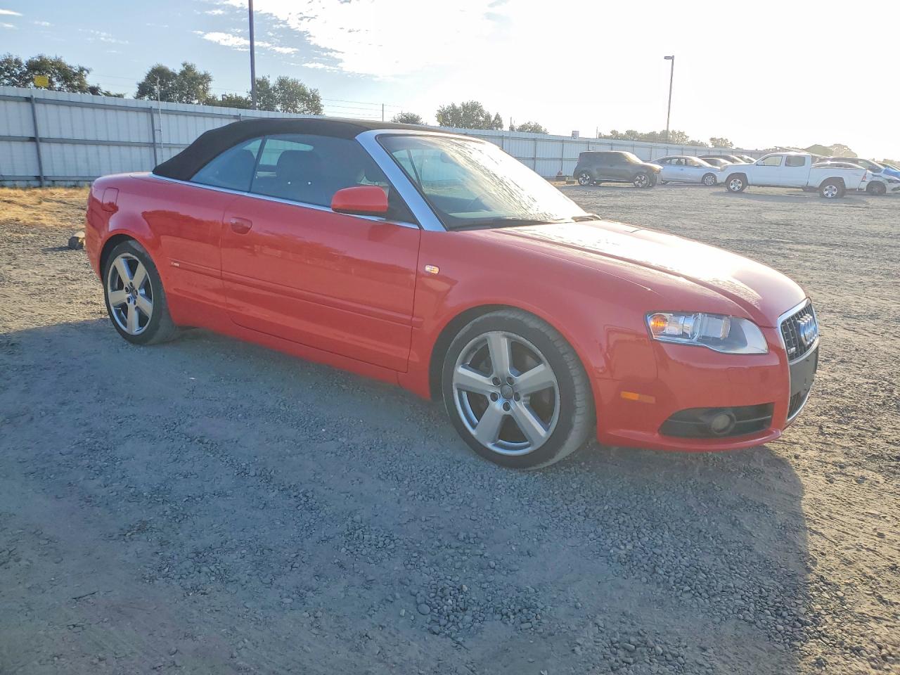 2007 Audi A4 S-line 2.0t Cabriolet Quattro Red vin: WAUEF48H27K029310