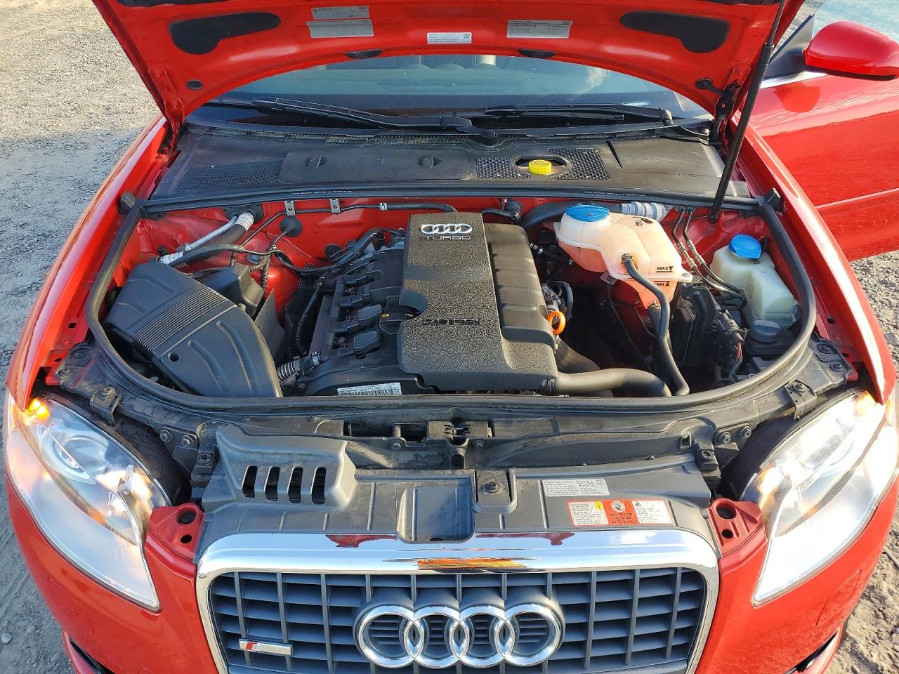 2007 Audi A4 S-line 2.0t Cabriolet Quattro Red vin: WAUEF48H27K029310