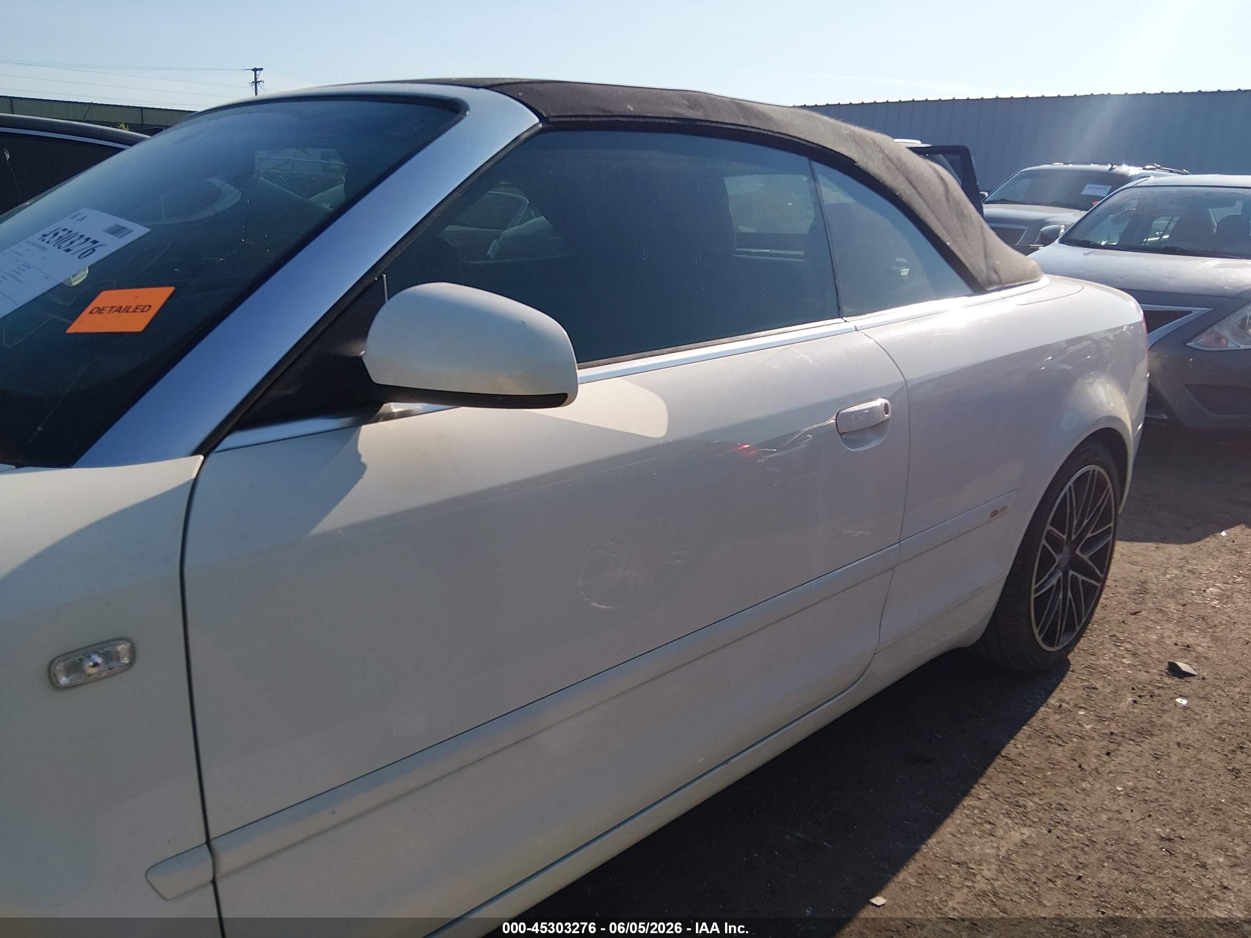 2008 Audi A4 2.0t White vin: WAUEF48H88K013551