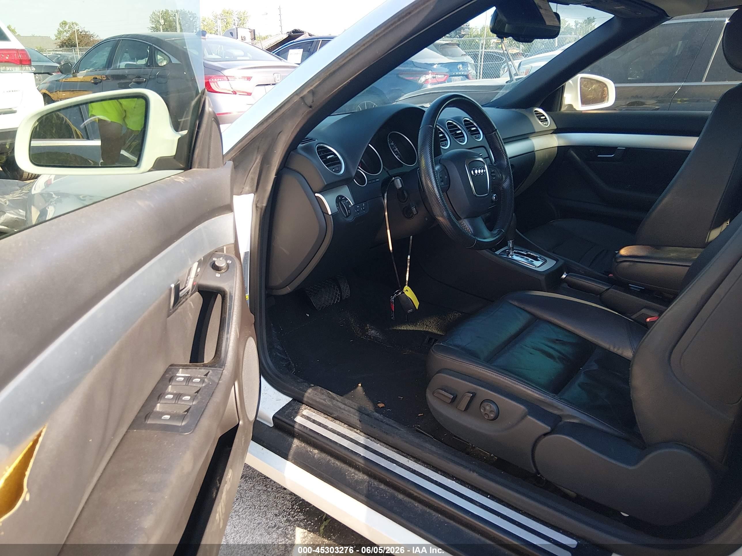 2008 Audi A4 2.0t White vin: WAUEF48H88K013551