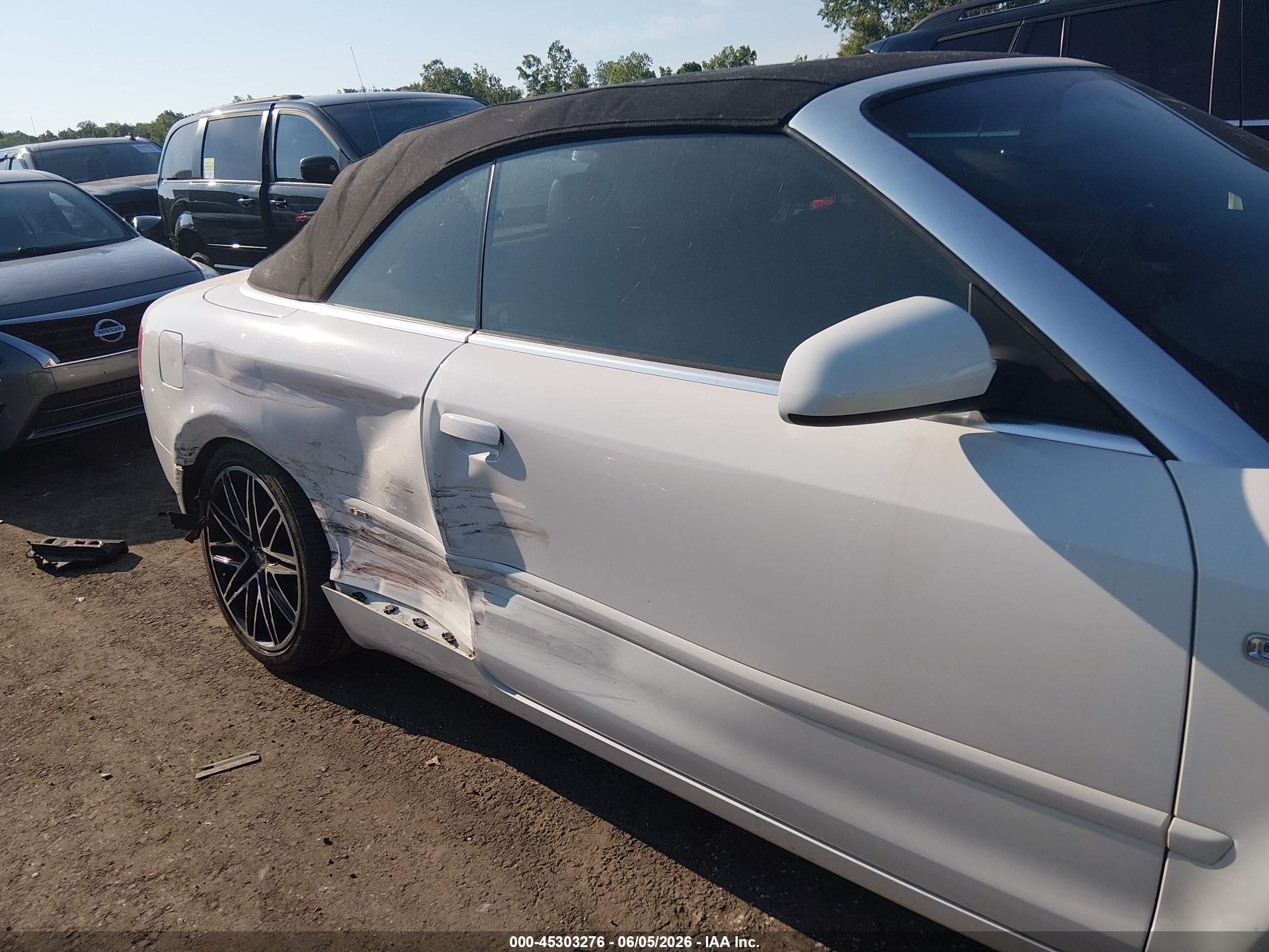 2008 Audi A4 2.0t White vin: WAUEF48H88K013551