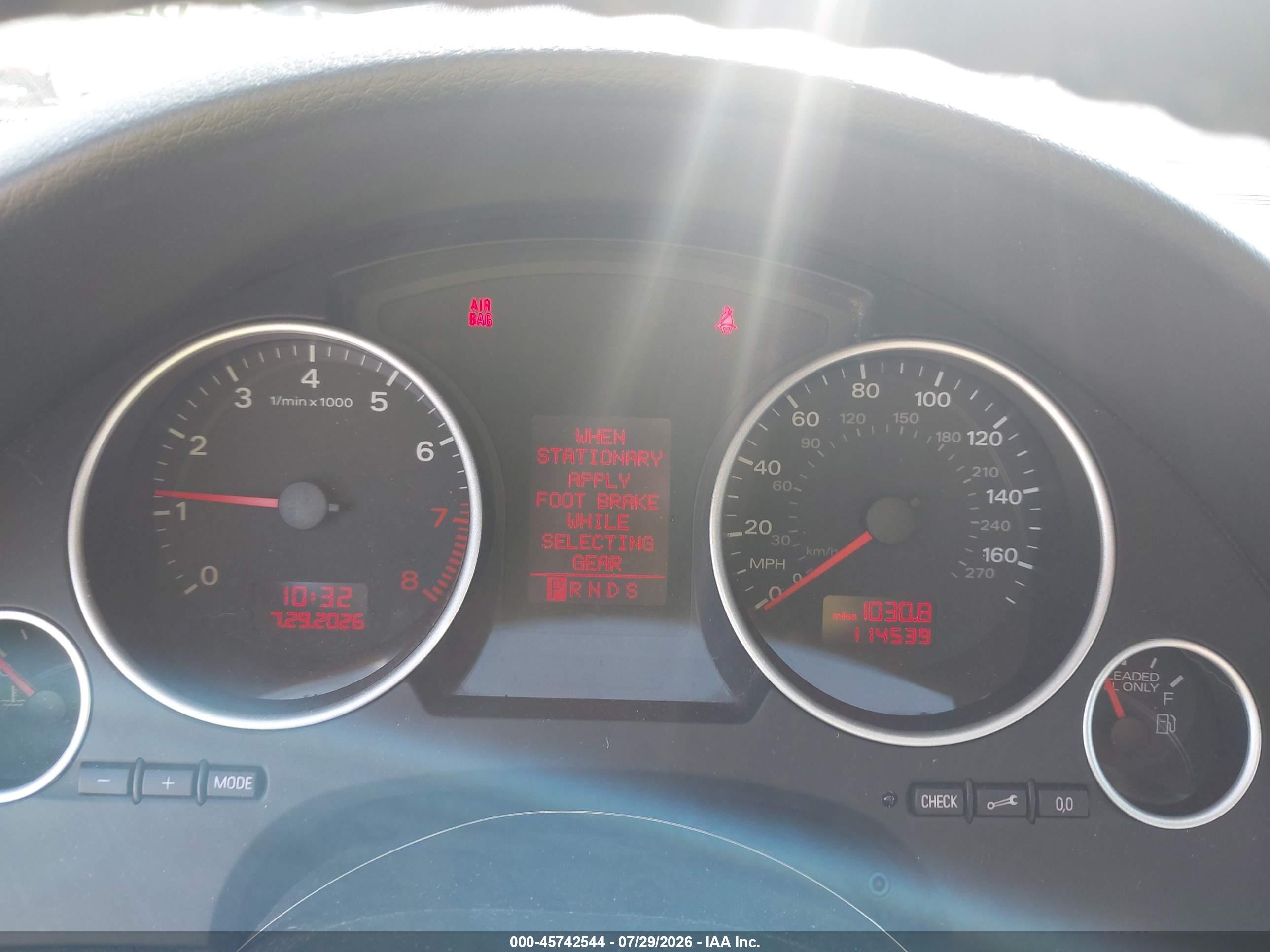 2008 Audi A4 2.0t White vin: WAUEF48H88K013551