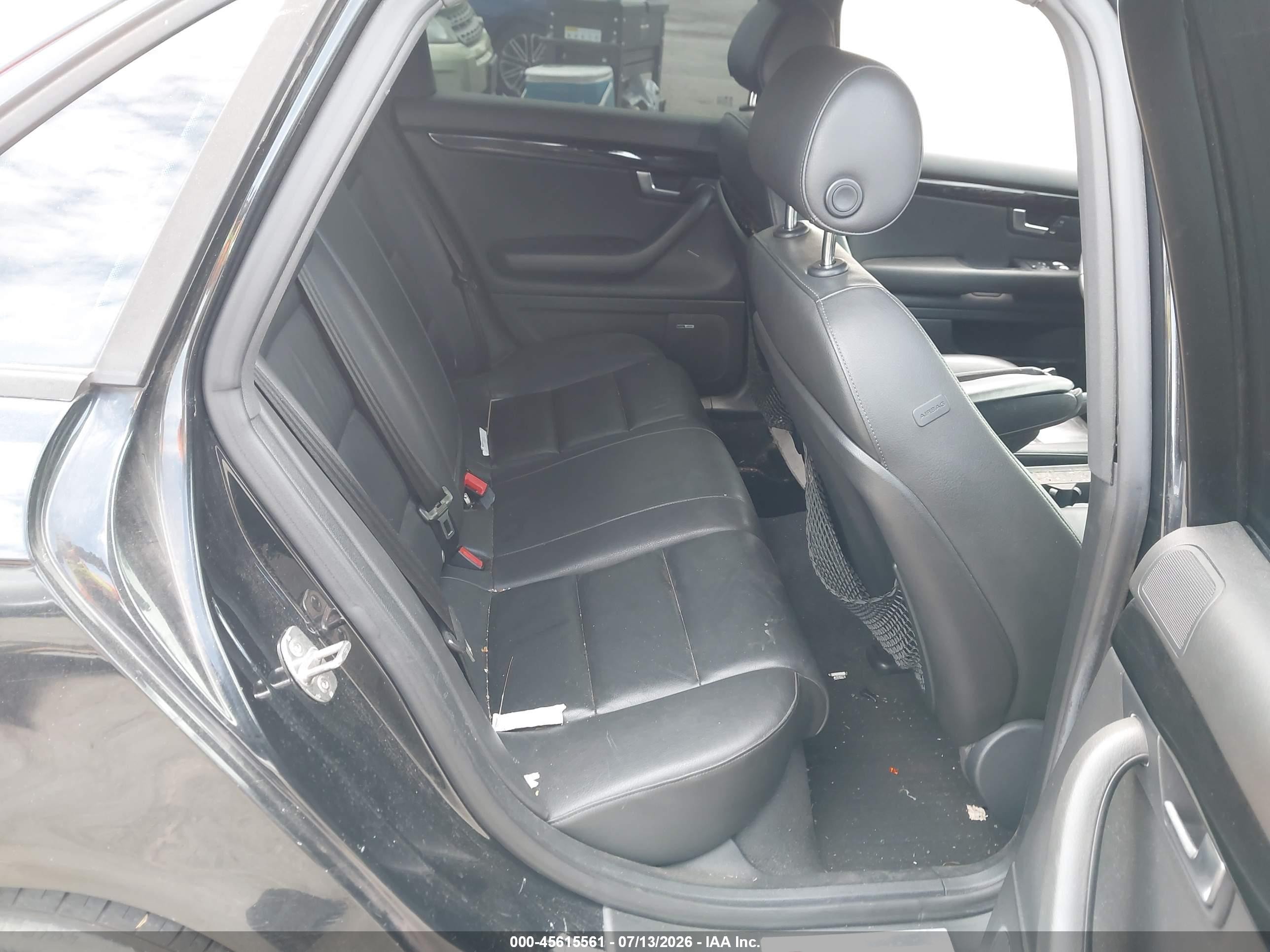 2008 Audi A4 2.0t/2.0t Special Edition Black vin: WAUEF78E48A144702