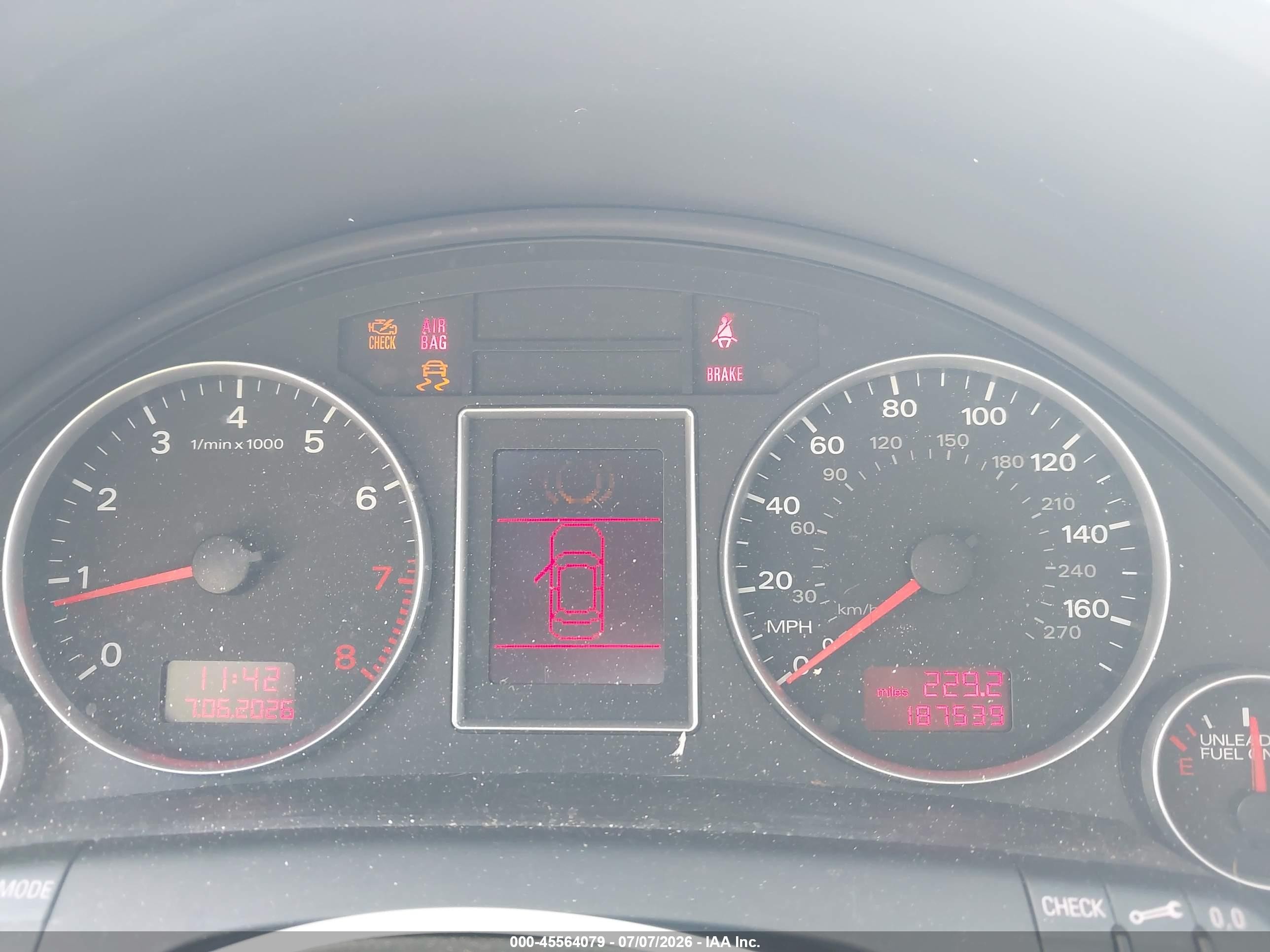 2006 Audi A4 2.0t Silver vin: WAUEF78E66A281010