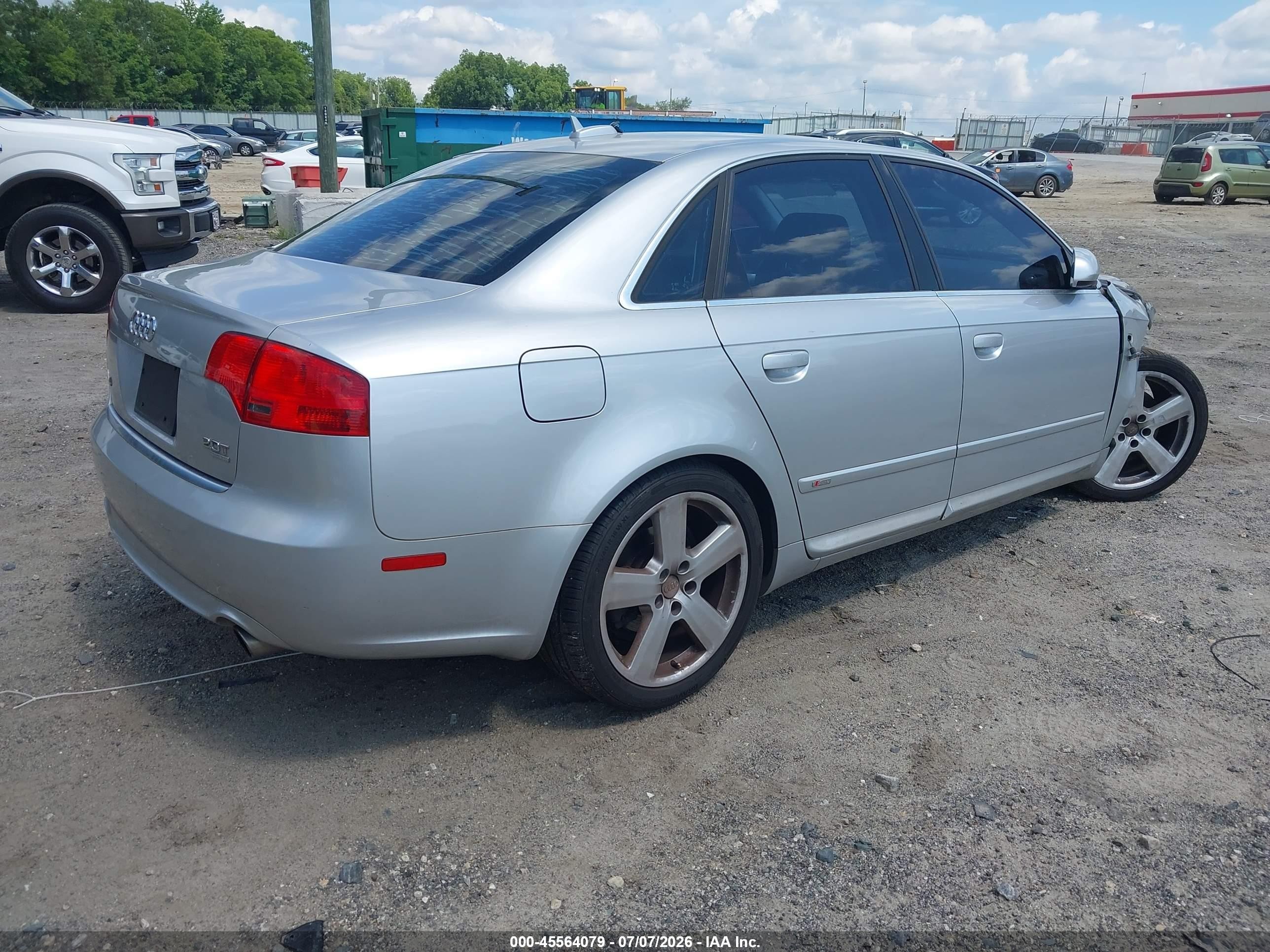 2006 Audi A4 2.0t Silver vin: WAUEF78E66A281010